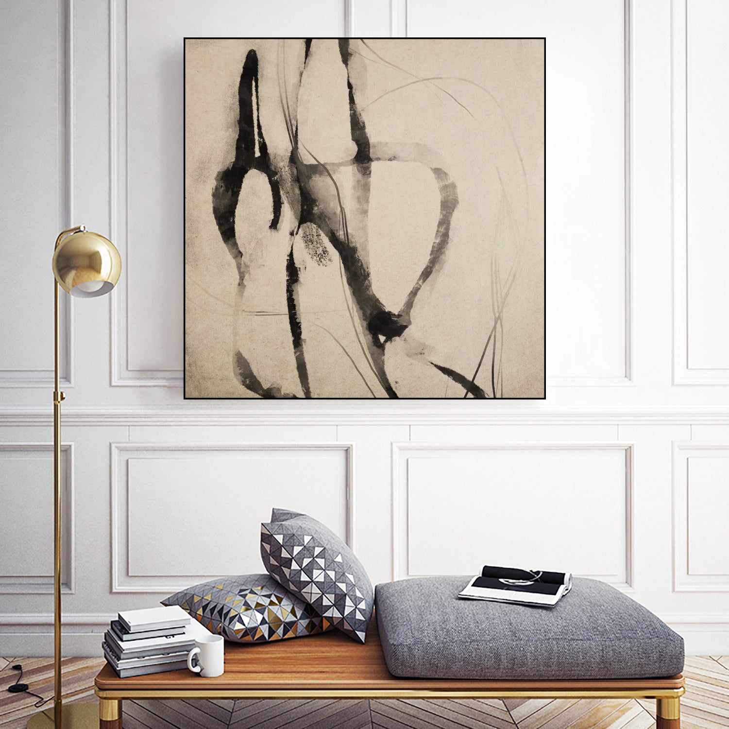 Styled by Dan Hobday on GIANT ART - abstract sketch