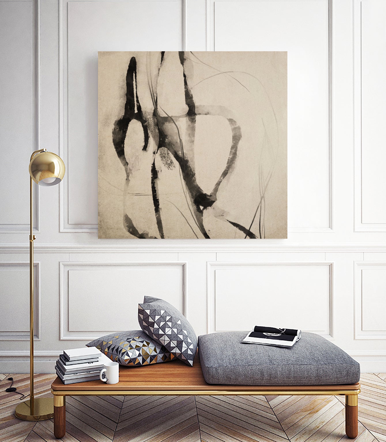 Styled by Dan Hobday on GIANT ART - abstract sketch