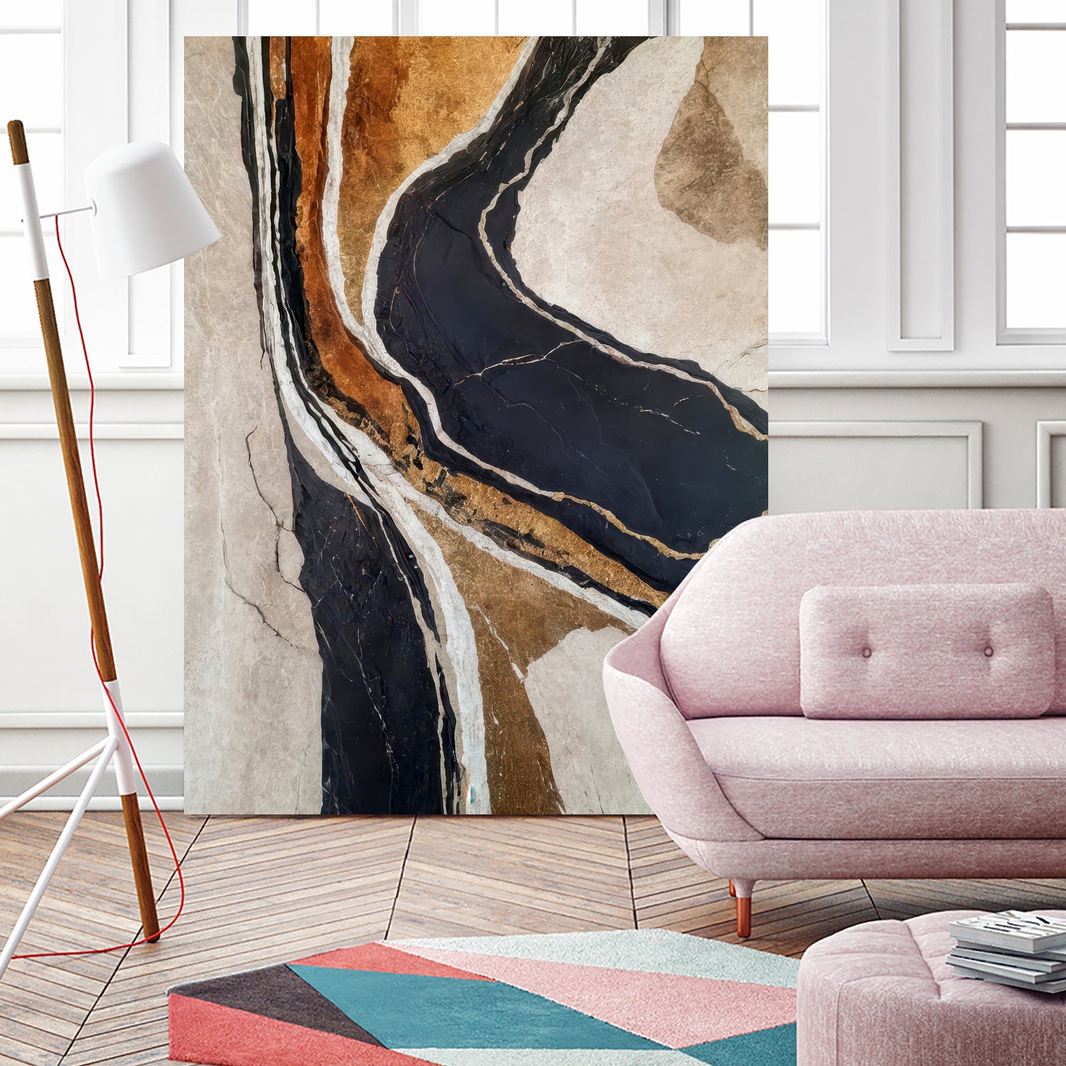 Textured Earth In Black and Gold by Alpenglow Workshop on GIANT ART - aesthetic abstract aesthetic