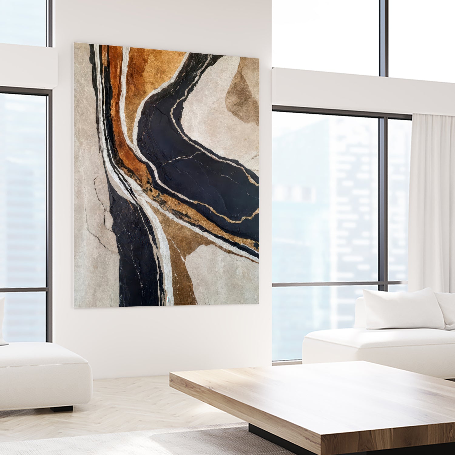 Textured Earth In Black and Gold by Alpenglow Workshop on GIANT ART - aesthetic abstract aesthetic