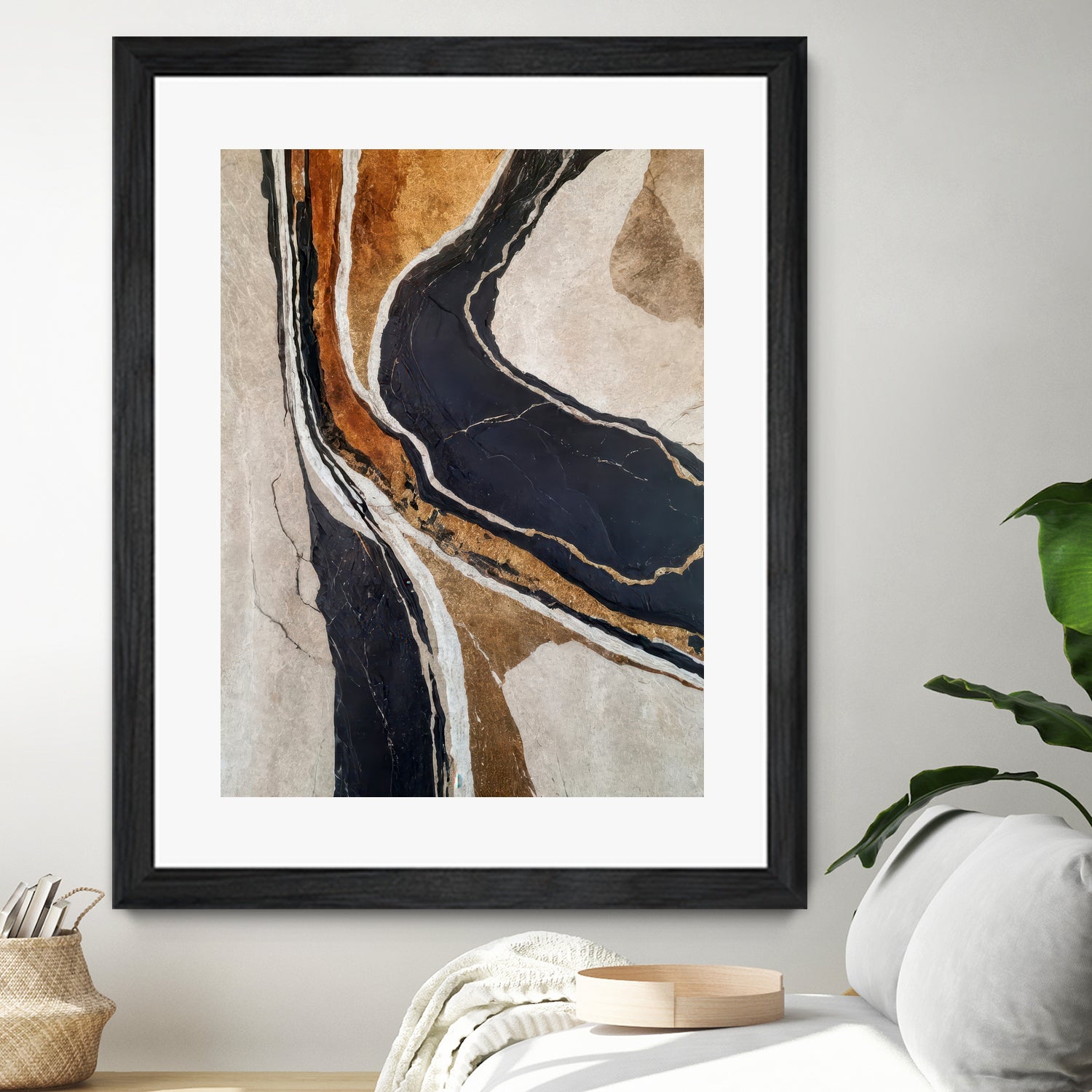 Textured Earth In Black and Gold by Alpenglow Workshop on GIANT ART - aesthetic abstract aesthetic