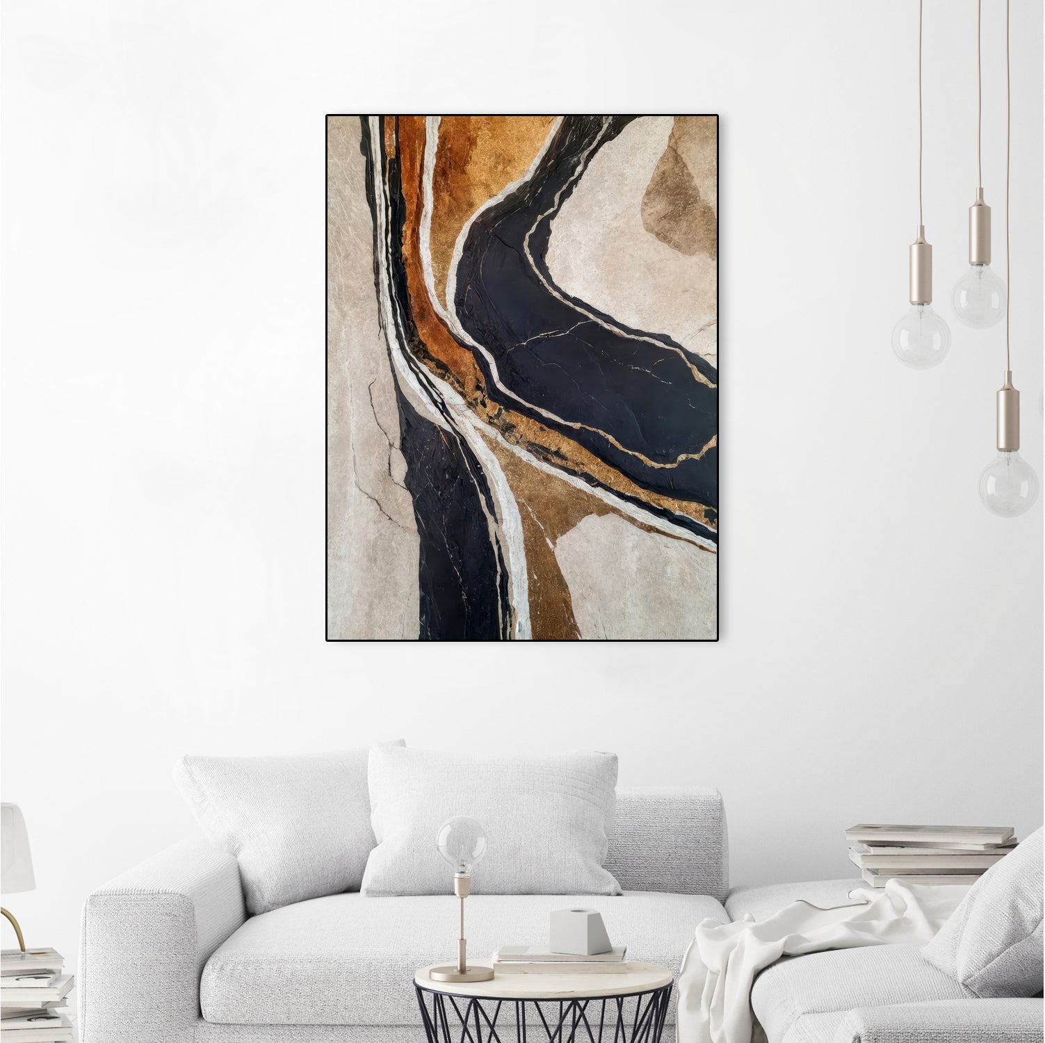 Textured Earth In Black and Gold by Alpenglow Workshop on GIANT ART - aesthetic abstract aesthetic
