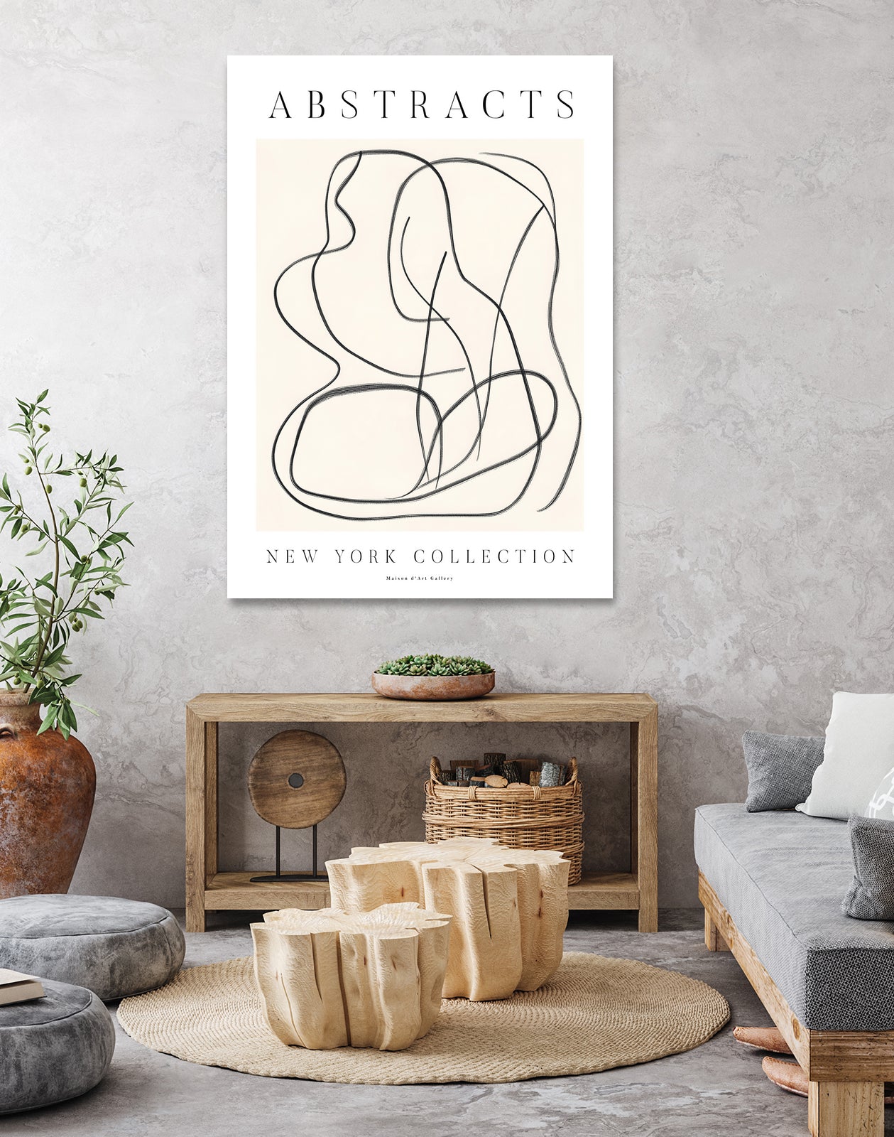 Poster New York Collection 3d by The Printable Studio on GIANT ART - line art sketch
