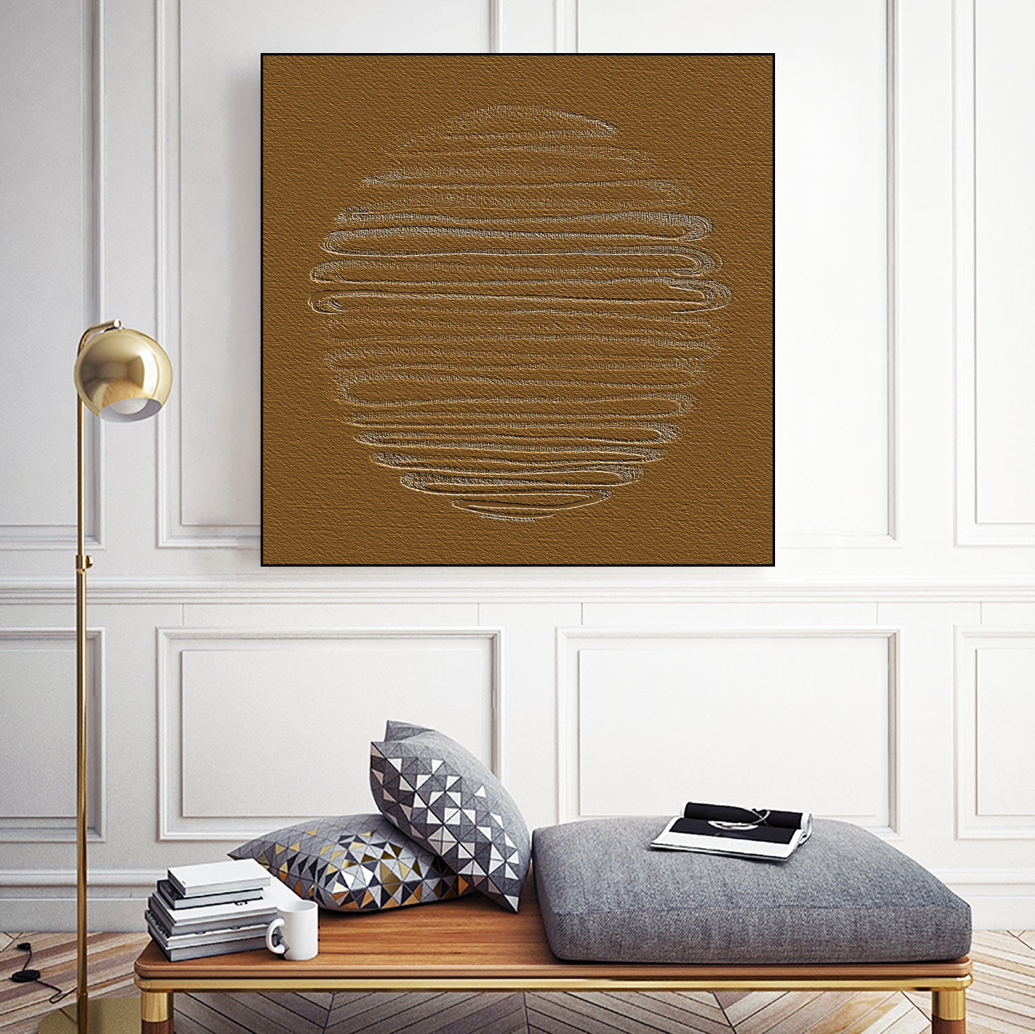 Round Shape 37 by Santhosh ch on GIANT ART - text abstract text