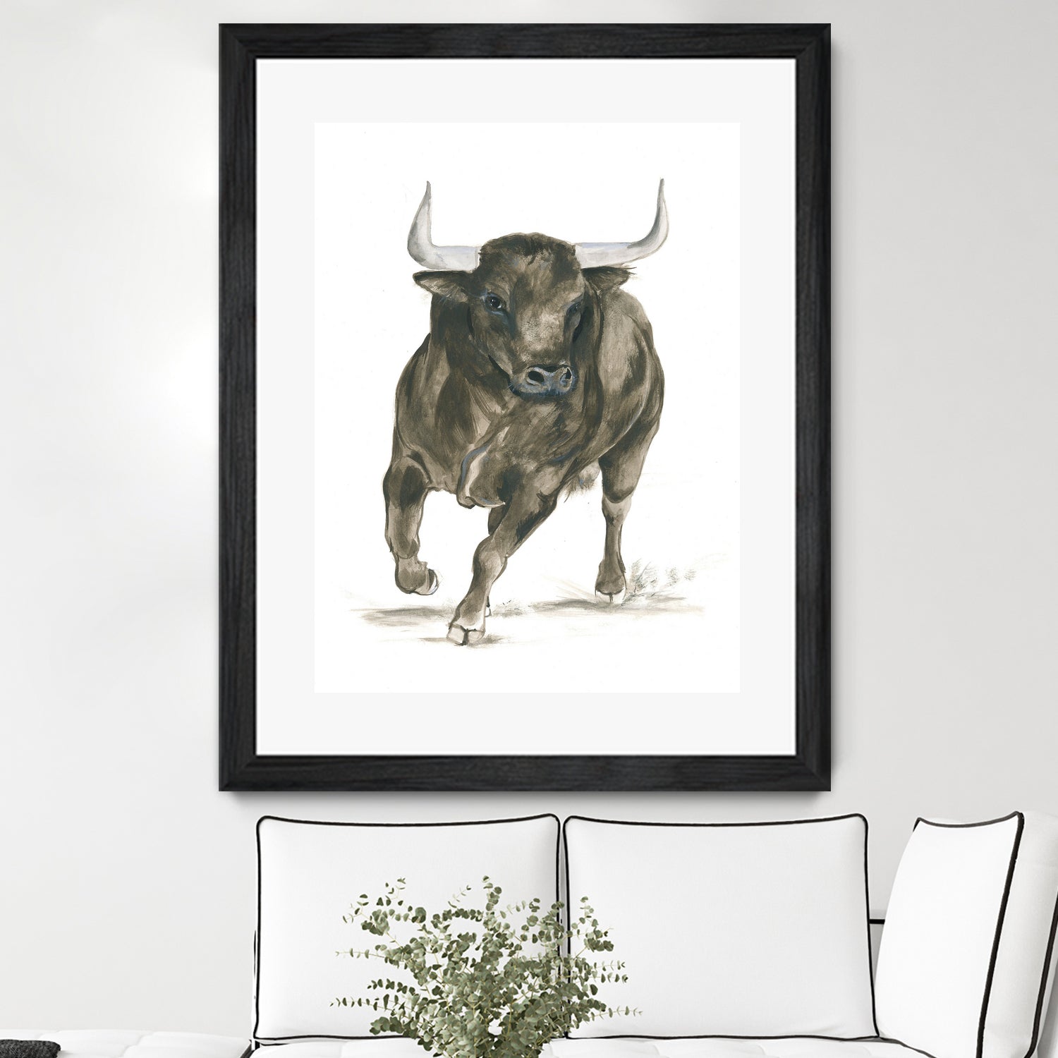 Charging Bull Power by Isabelle Brent on GIANT ART - 4885 illustration