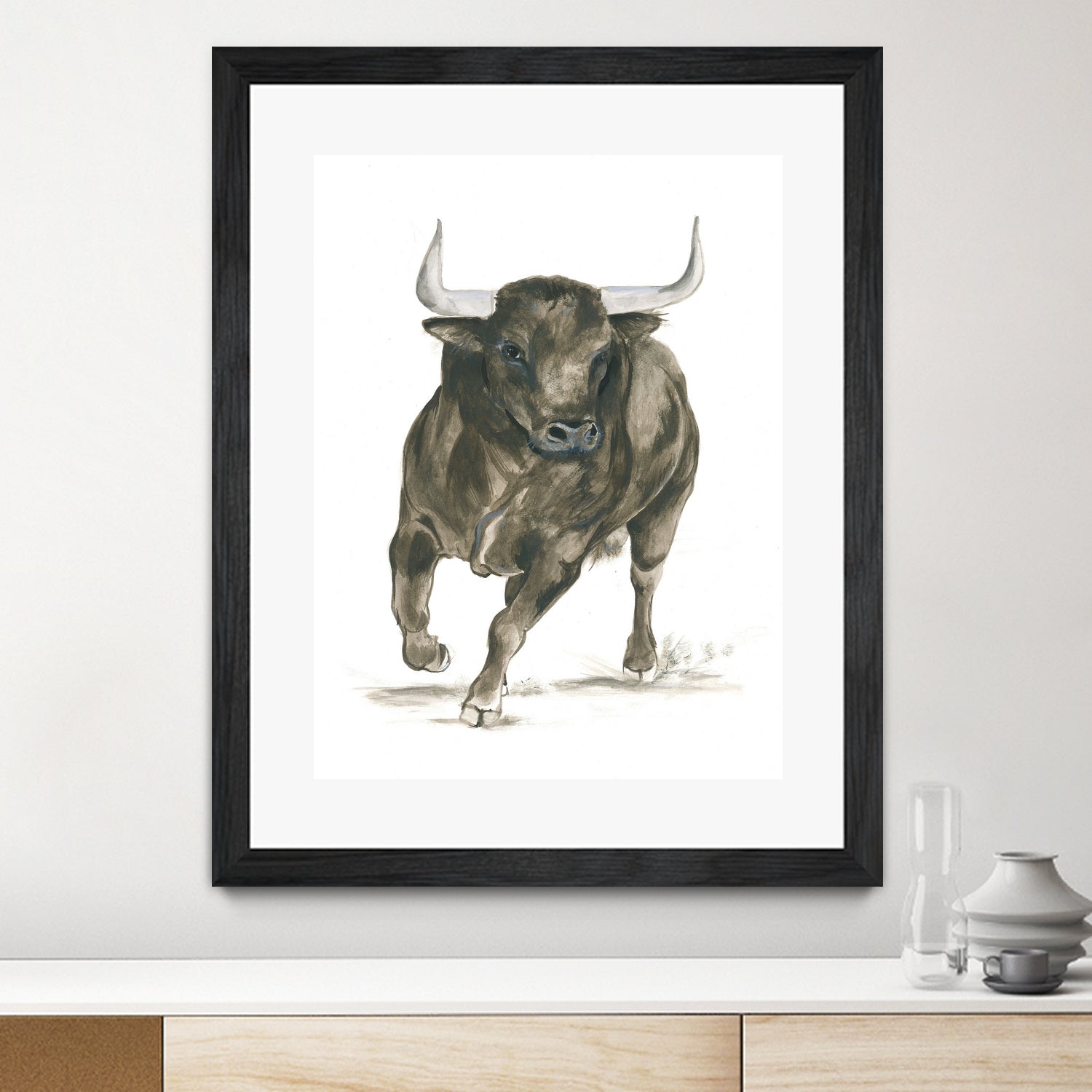 Charging Bull Power by Isabelle Brent on GIANT ART - 4885 illustration