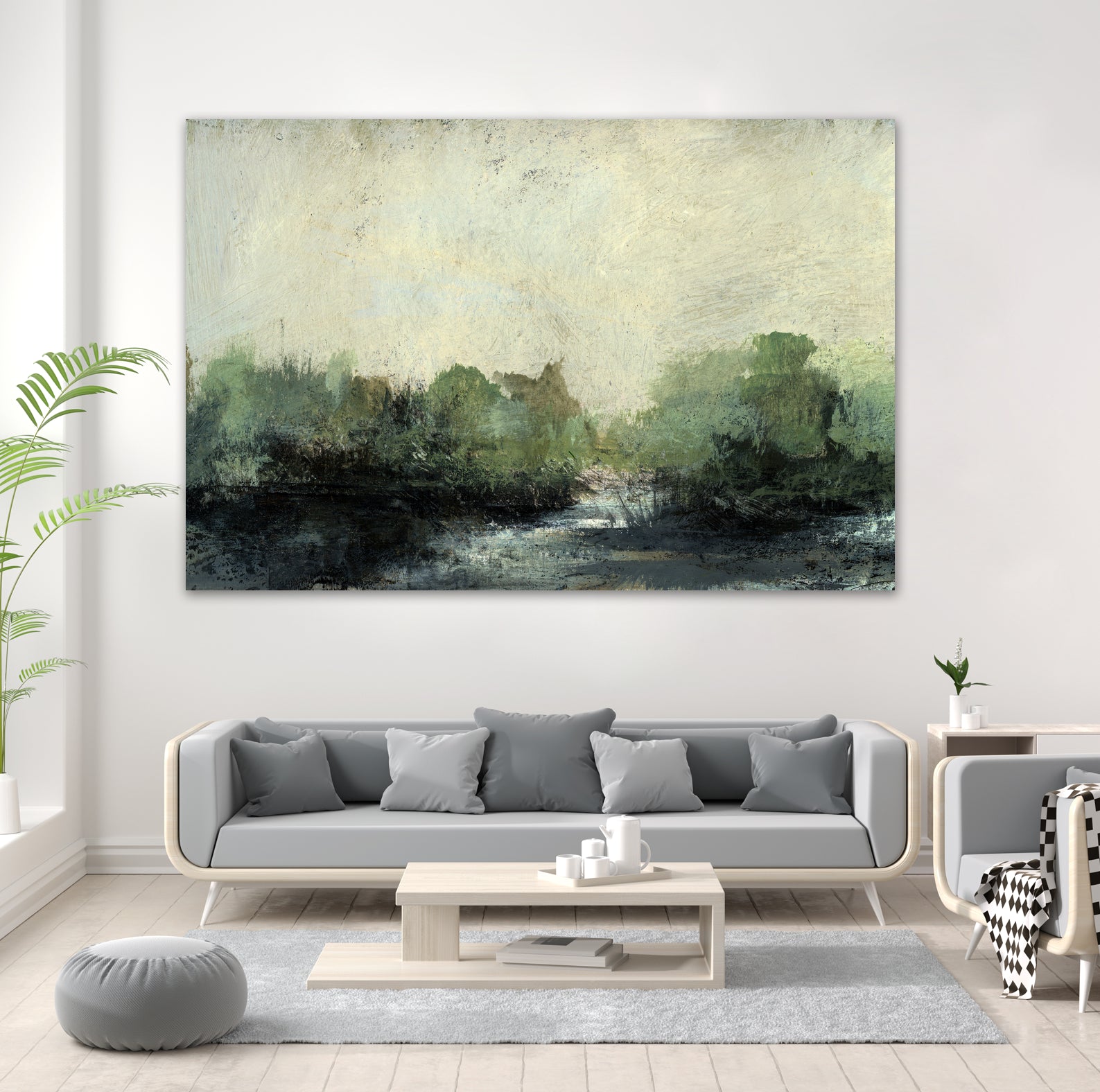 Forest Stream by Dan Hobday on GIANT ART - nature and landscapes painting