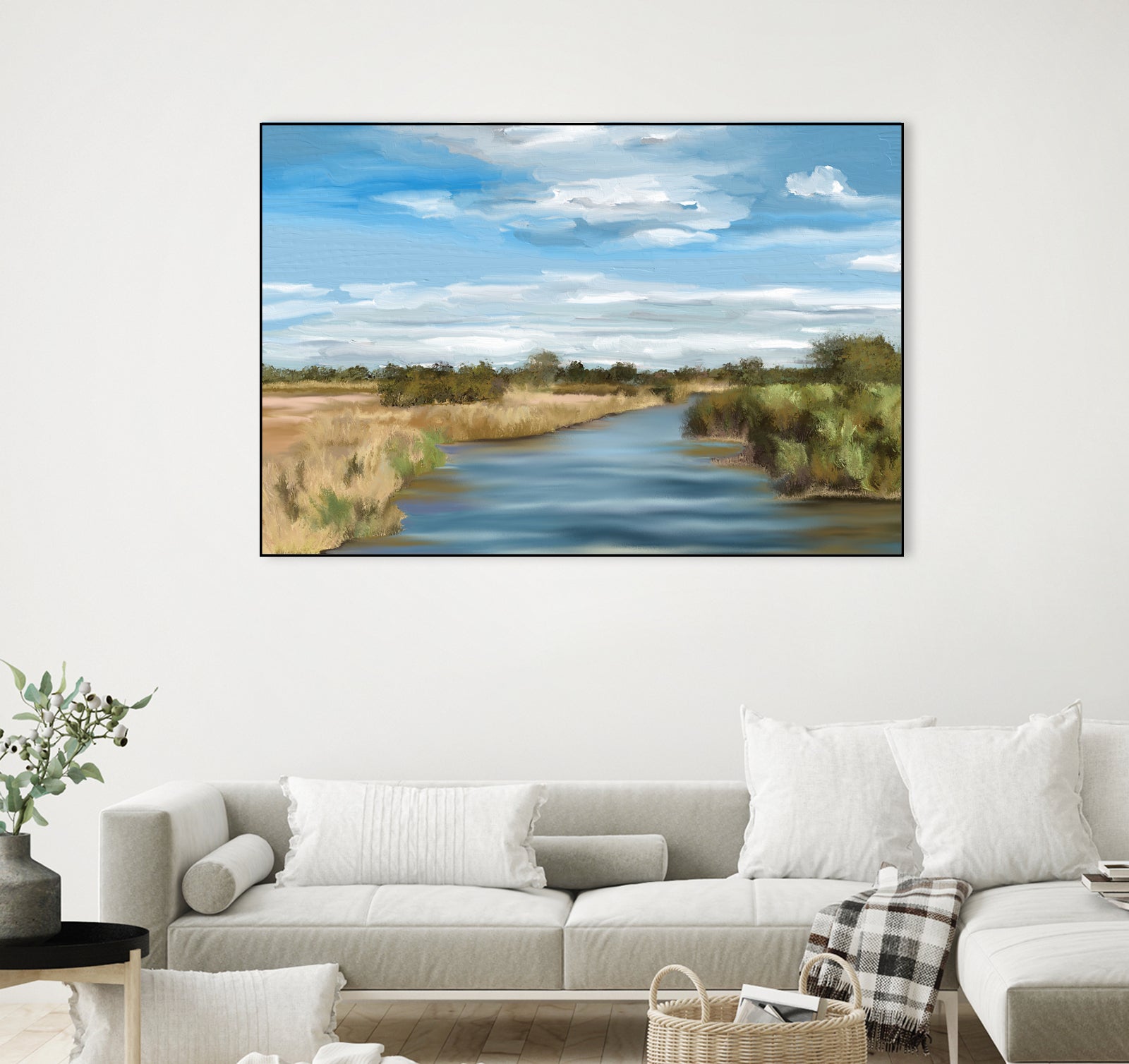 River of Reeds, Botswana by Jenna Alheit on GIANT ART - green landscape