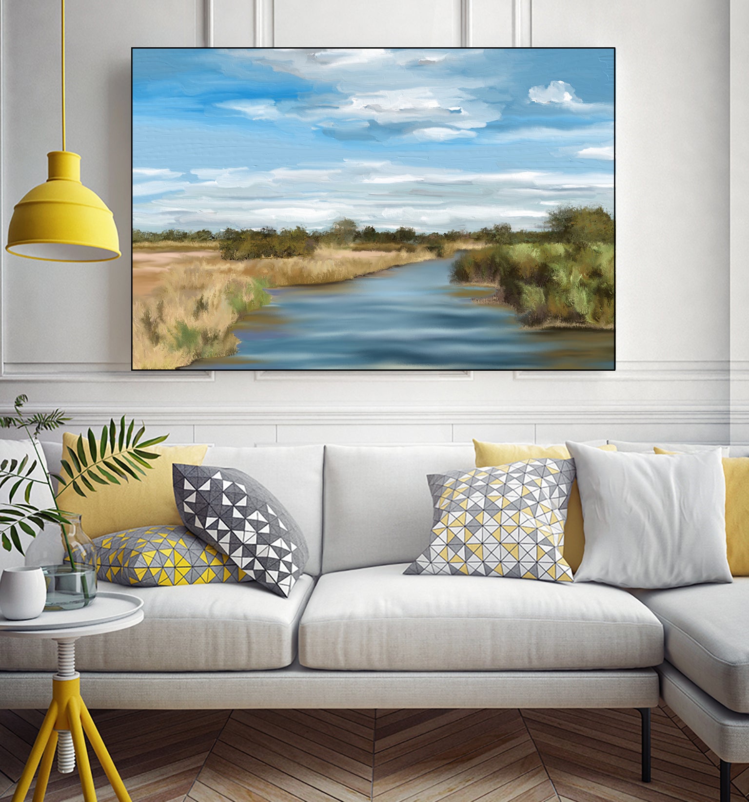 River of Reeds, Botswana by Jenna Alheit on GIANT ART - green landscape