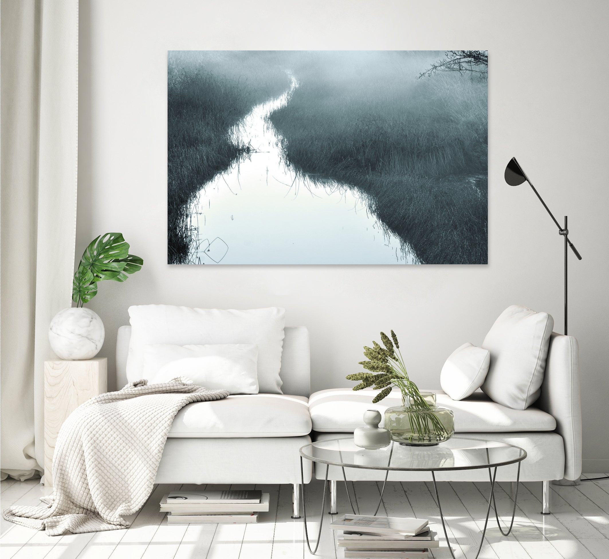 Little River by Christina Sillen on GIANT ART - landscape flowers and plants