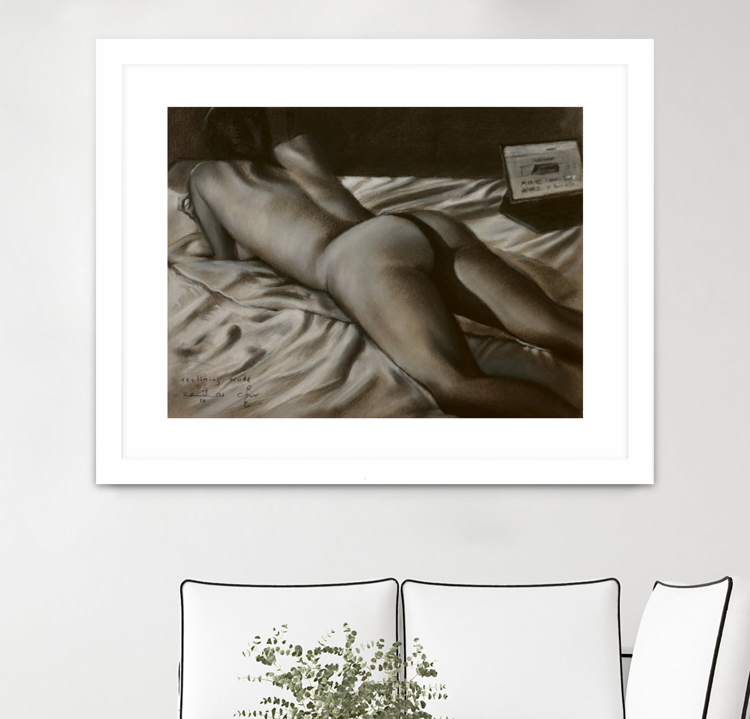 Reclining Nude - 19-09-21 by Corne Akkers on GIANT ART - akkers