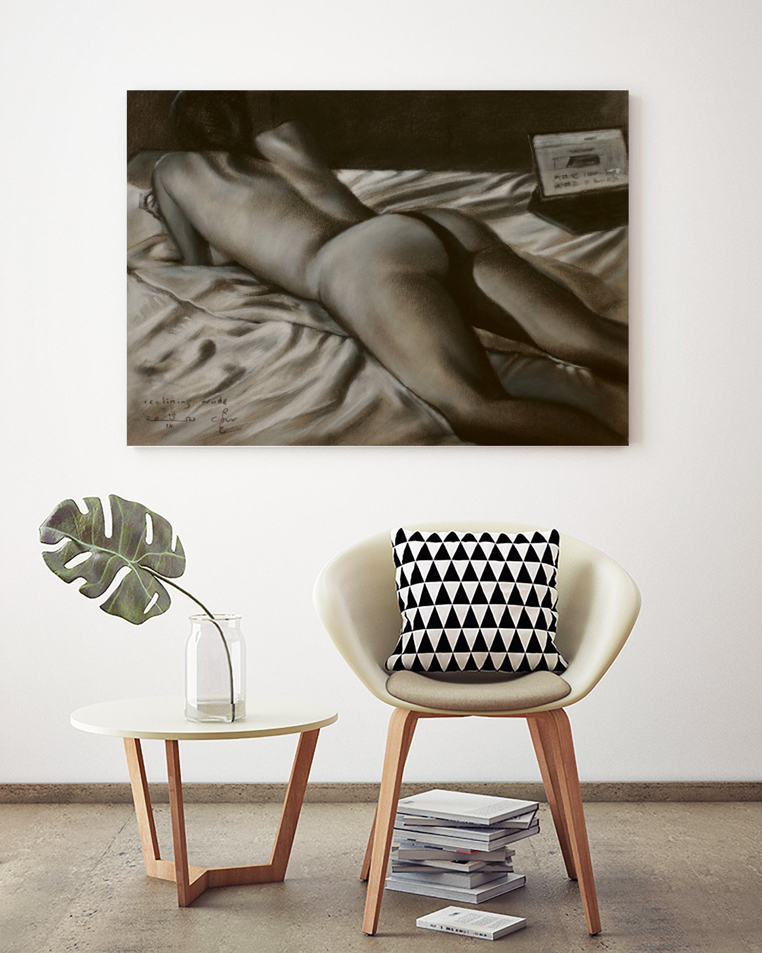 Reclining Nude - 19-09-21 by Corne Akkers on GIANT ART - akkers