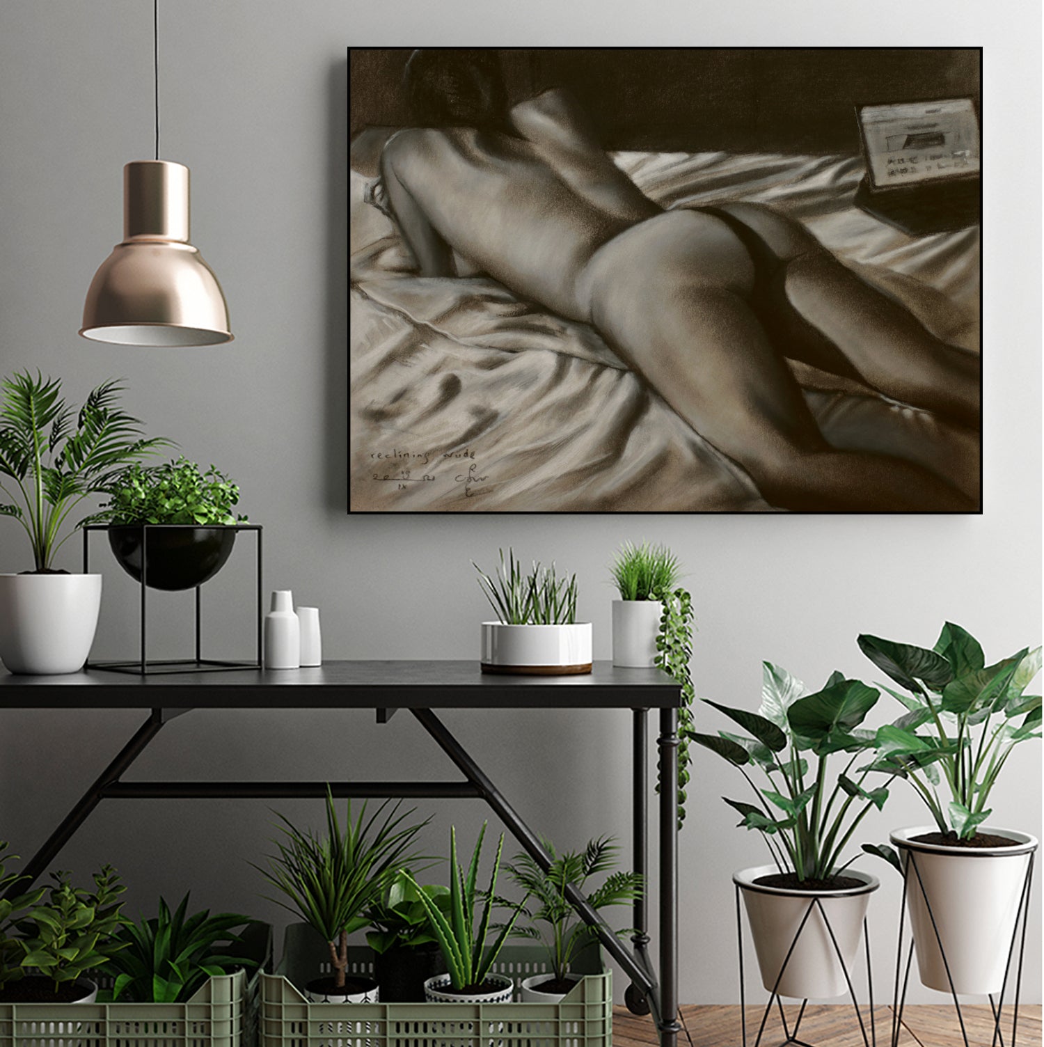 Reclining Nude - 19-09-21 by Corne Akkers on GIANT ART - akkers