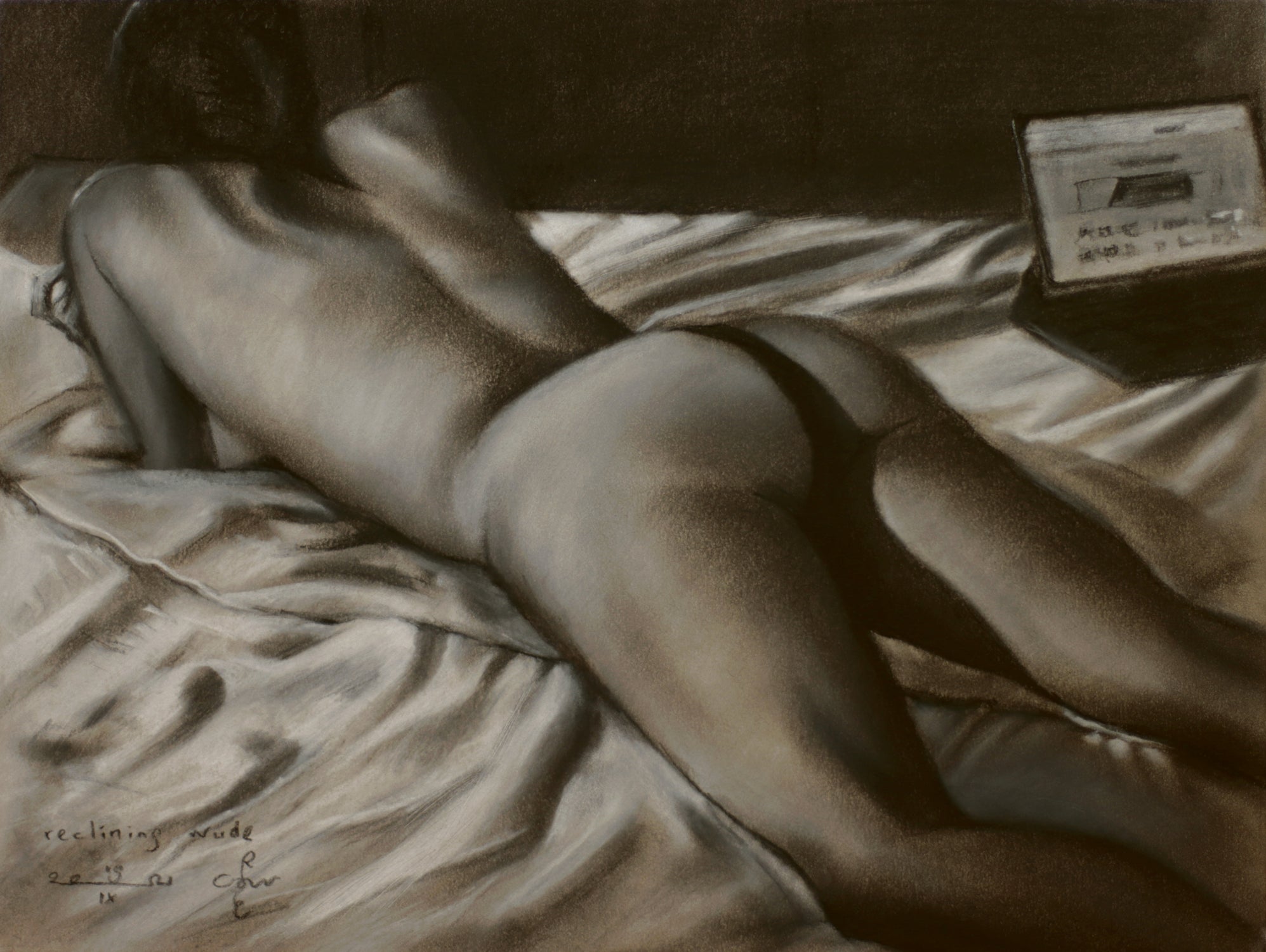 Reclining Nude - 19-09-21 by Corne Akkers on GIANT ART - akkers