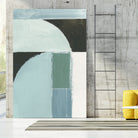 Abstract Blue Shapes No1 Print by cartissi on GIANT ART - abstract painting