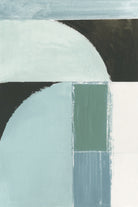 Abstract Blue Shapes No1 Print by cartissi on GIANT ART - abstract painting