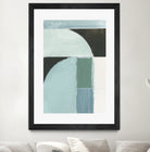 Abstract Blue Shapes No1 Print by cartissi on GIANT ART - abstract painting