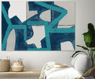 Metric Blue Abstract Art Print by cartissi on GIANT ART - abstract painting