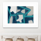 Metric Blue Abstract Art Print by cartissi on GIANT ART - abstract painting
