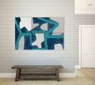 Metric Blue Abstract Art Print by cartissi on GIANT ART - abstract painting