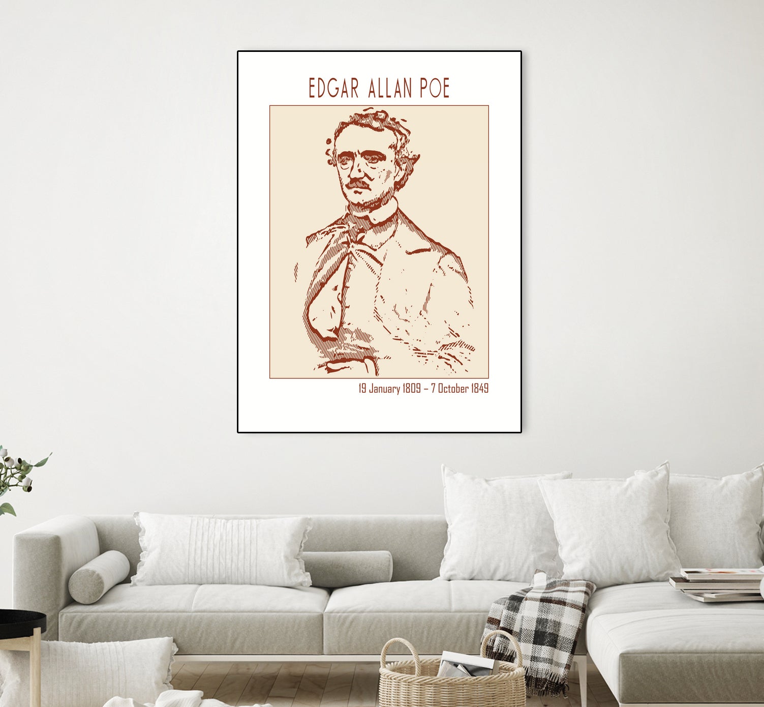 Vintage Poe Portrait by Doa Project on GIANT ART - 3000 illustration