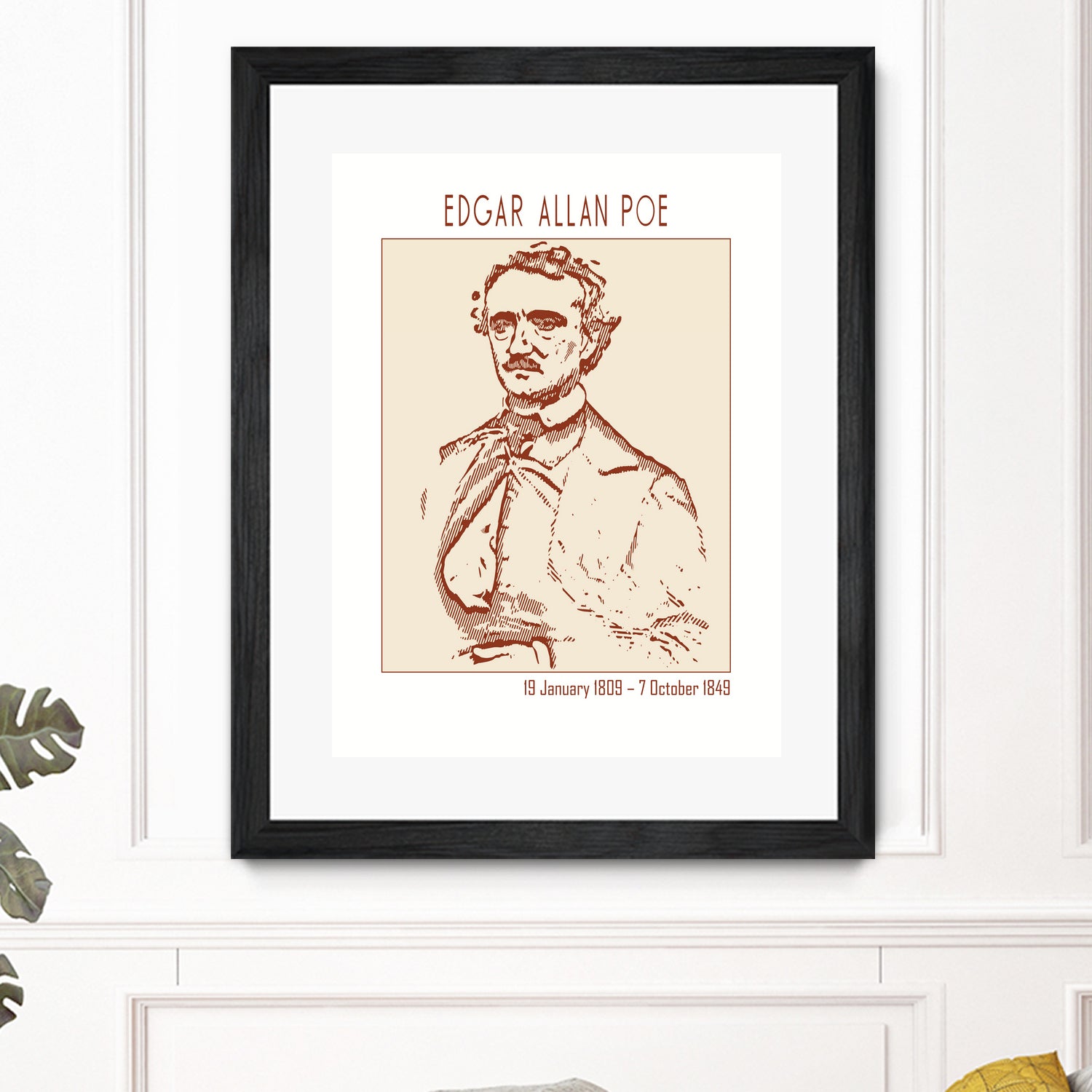 Vintage Poe Portrait by Doa Project on GIANT ART - 3000 illustration