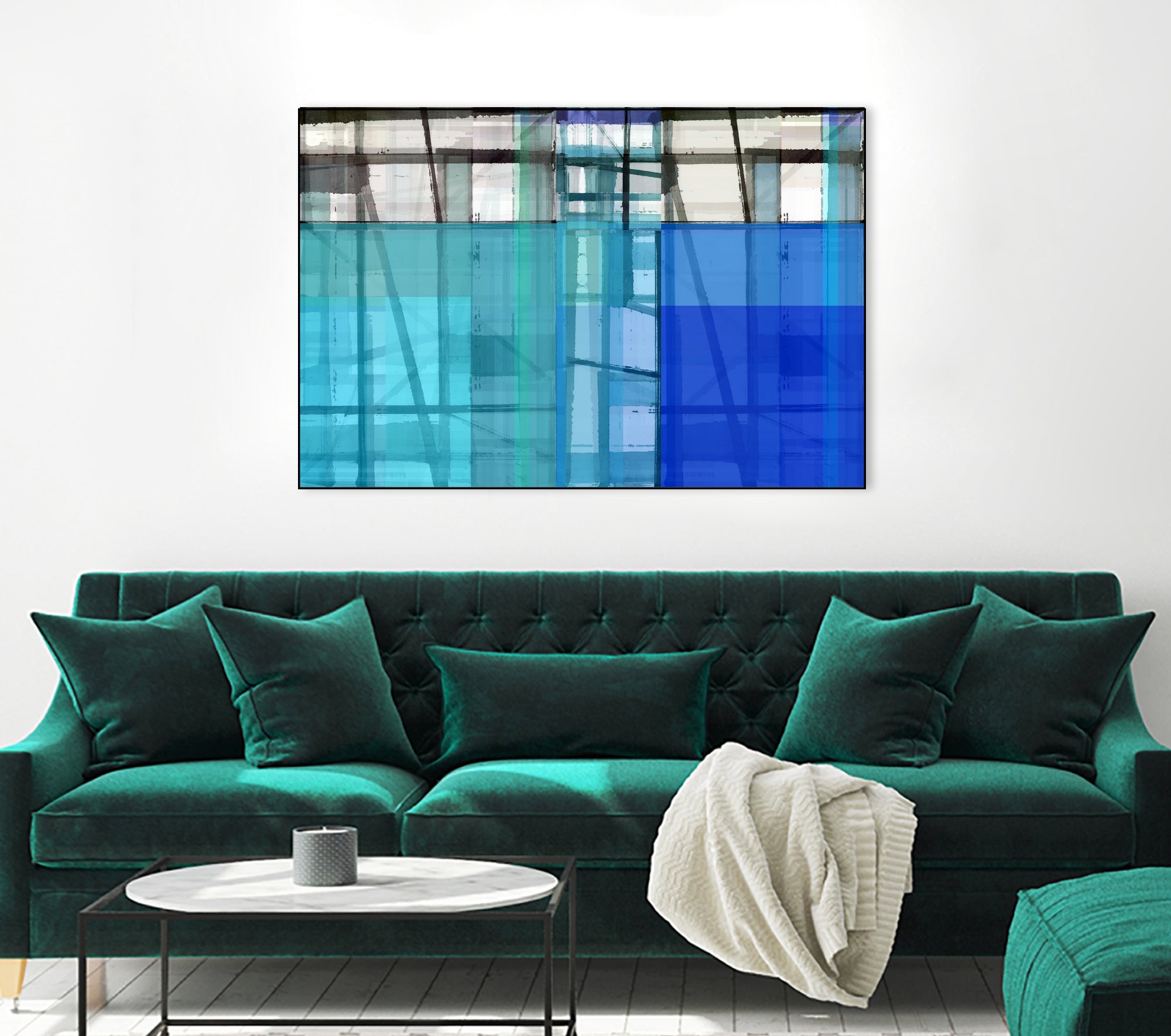 Living By The Ocean 1 by Cartissi on GIANT ART - blue abstract