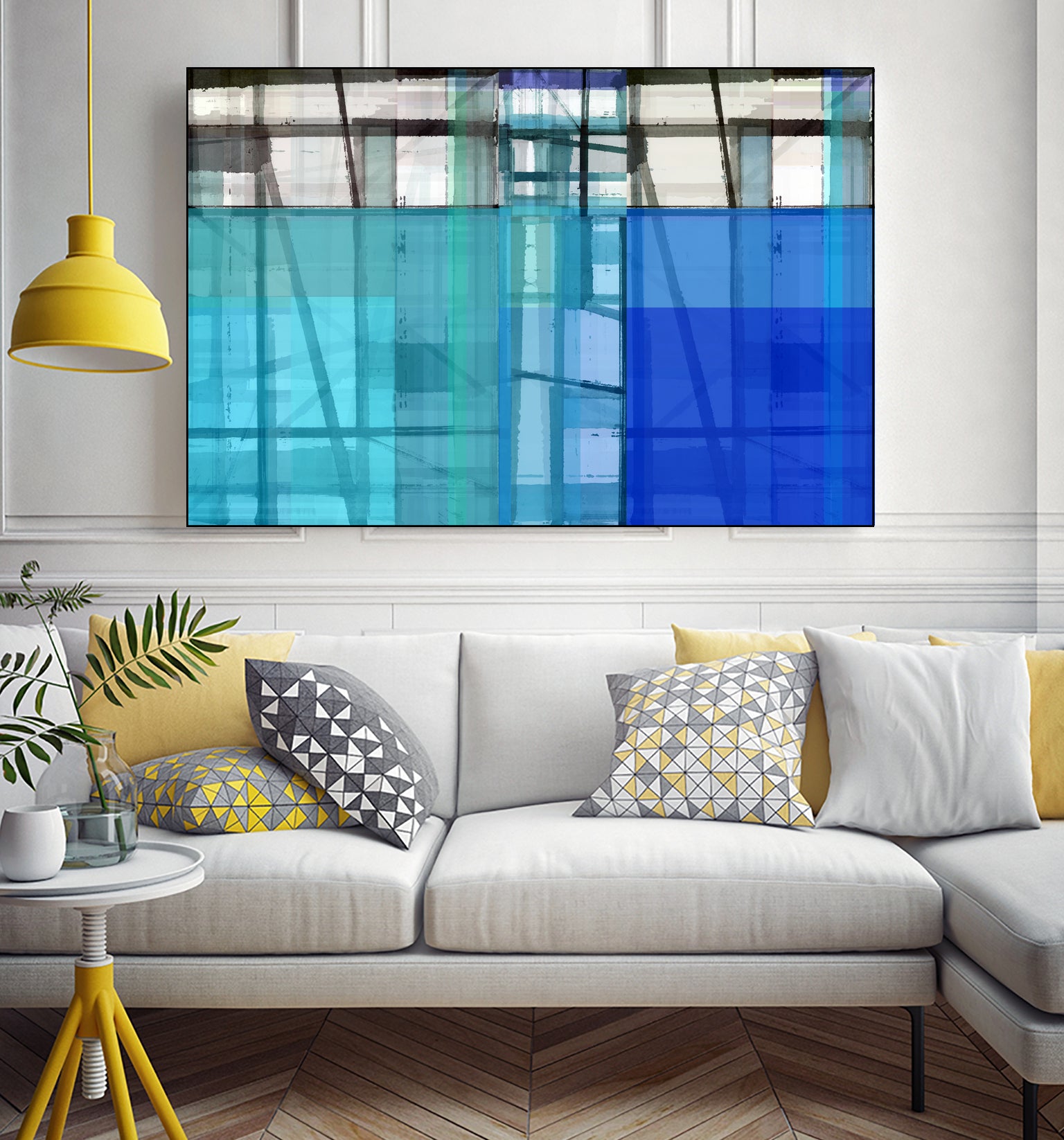 Living By The Ocean 1 by Cartissi on GIANT ART - blue abstract