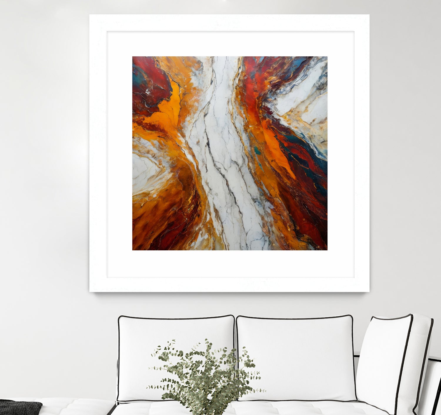 Fiery Orange And Red Hues by Alpenglow Workshop on GIANT ART - abstract abstract art