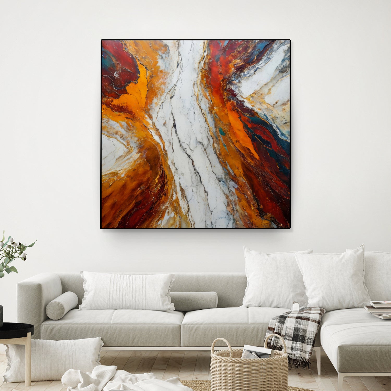 Fiery Orange And Red Hues by Alpenglow Workshop on GIANT ART - abstract abstract art