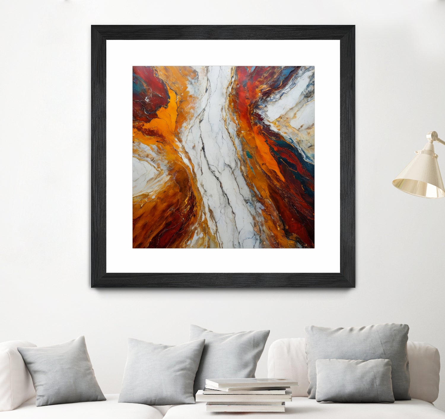 Fiery Orange And Red Hues by Alpenglow Workshop on GIANT ART - abstract abstract art