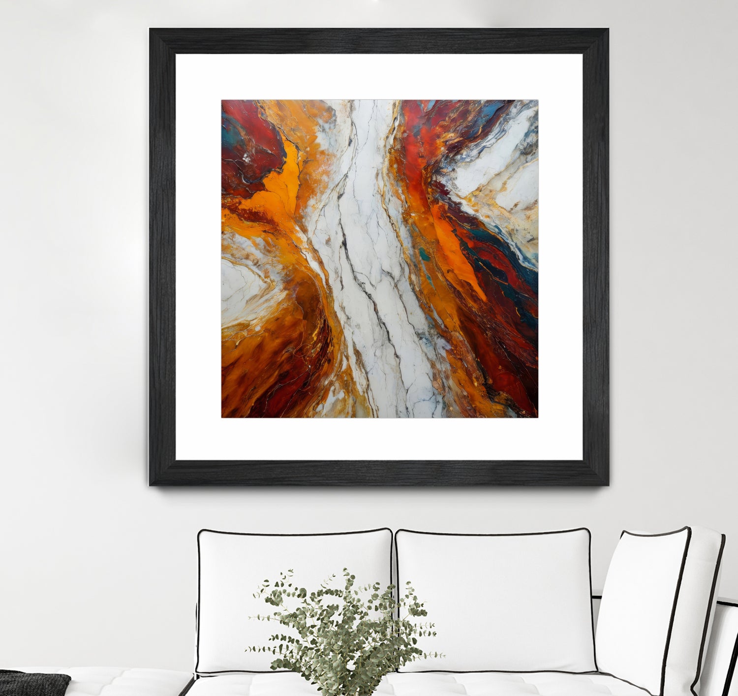 Fiery Orange And Red Hues by Alpenglow Workshop on GIANT ART - abstract abstract art