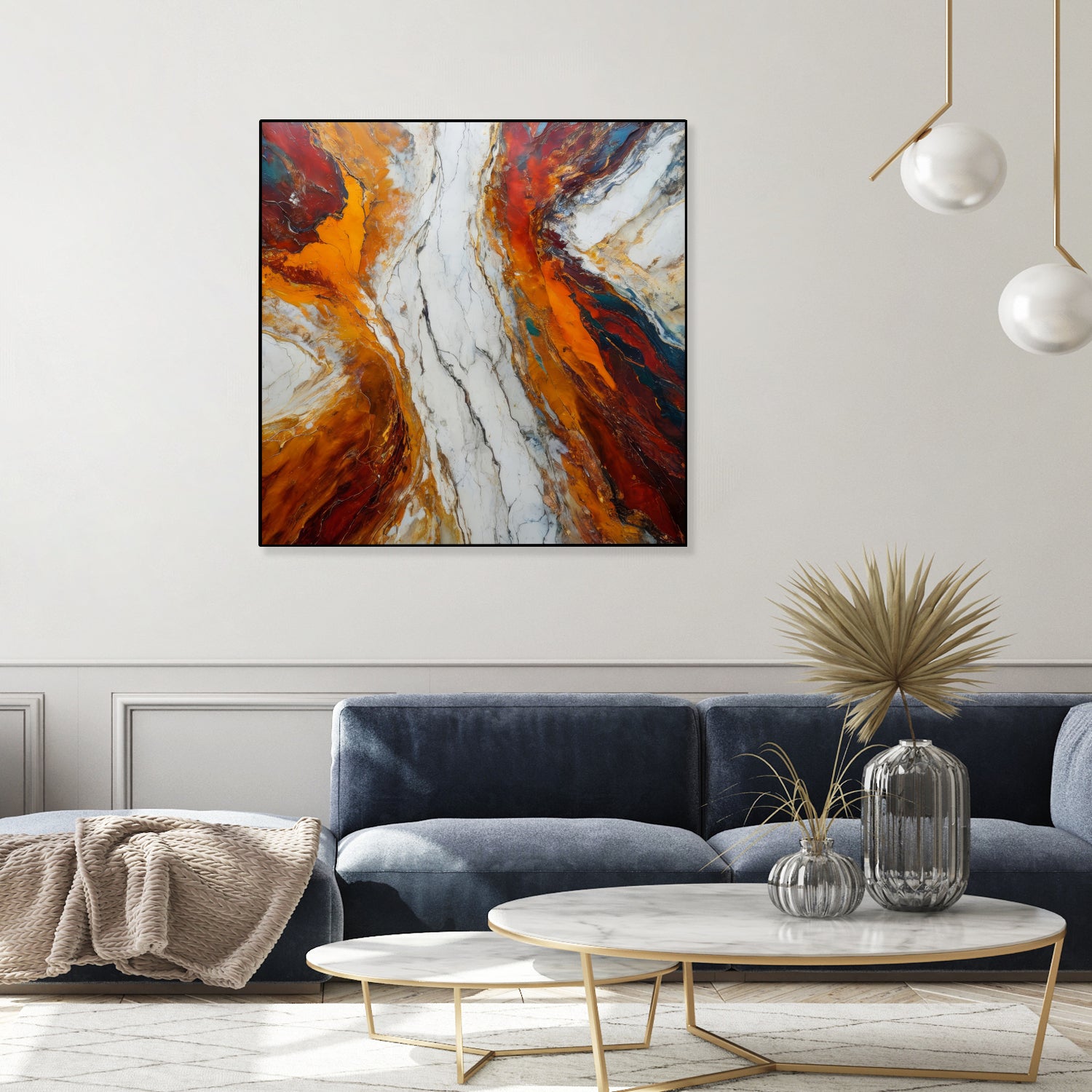 Fiery Orange And Red Hues by Alpenglow Workshop on GIANT ART - abstract abstract art