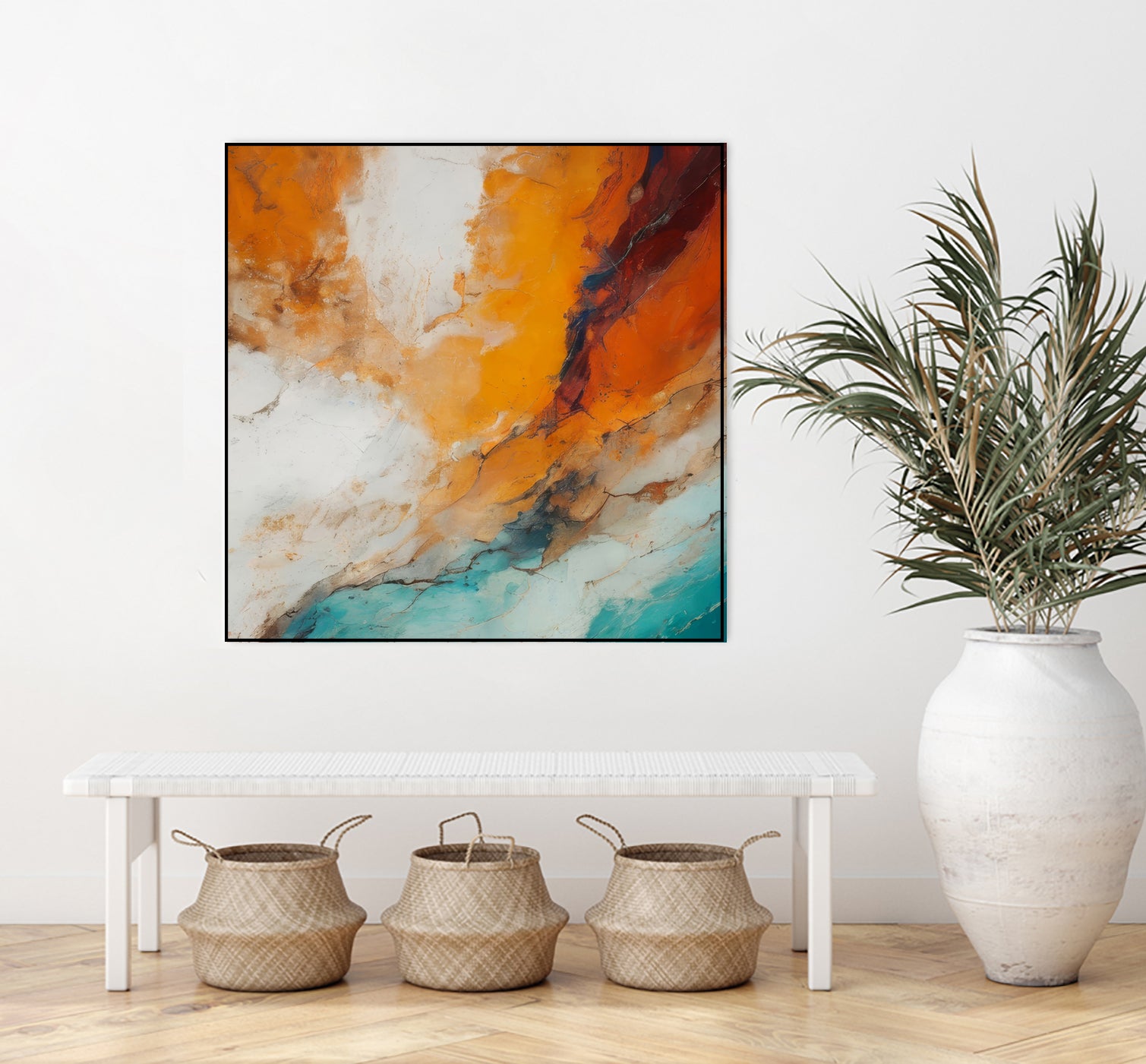 Fiery Horizon Burst by Alpenglow Workshop on GIANT ART - abstract abstract art
