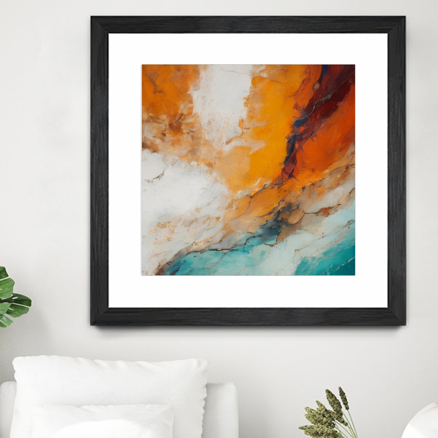 Fiery Horizon Burst by Alpenglow Workshop on GIANT ART - abstract abstract art