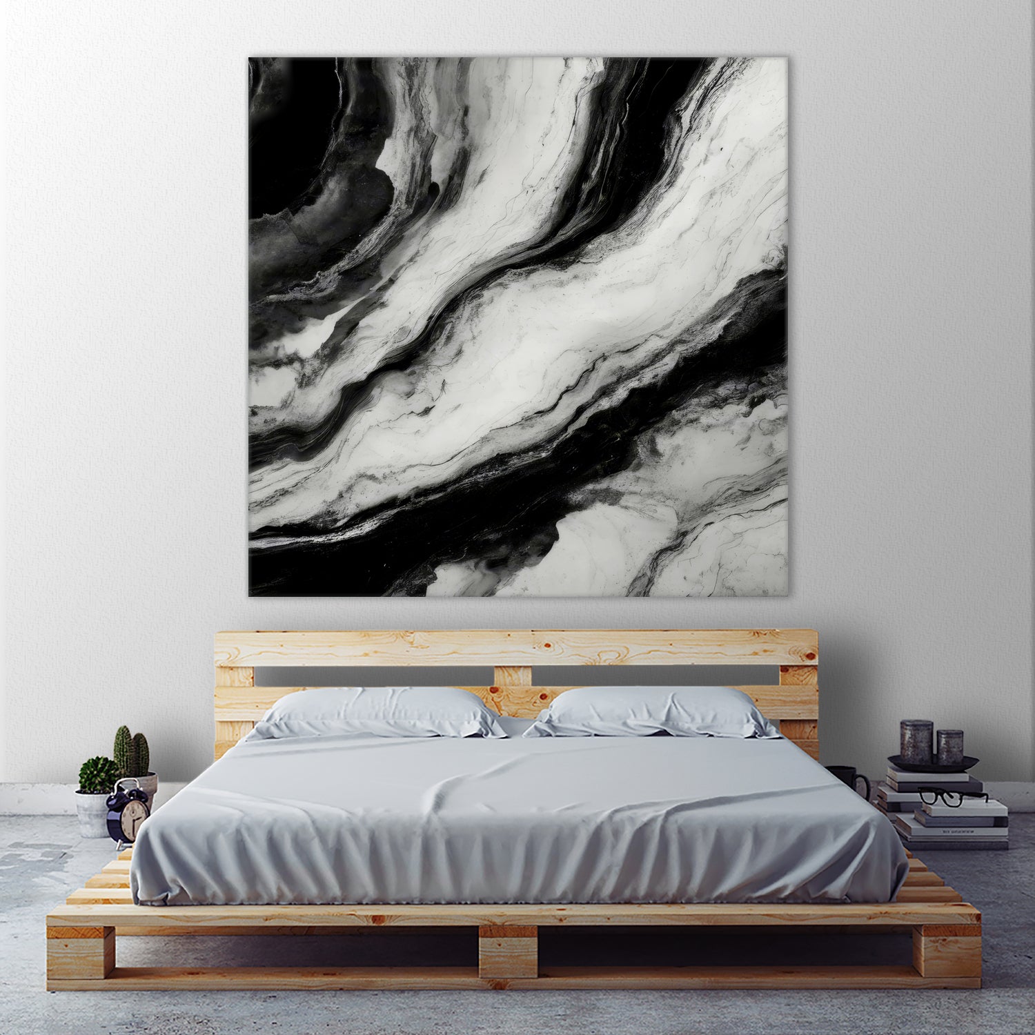 Monochrome Waves by Alpenglow Workshop on GIANT ART - 12000 illustration