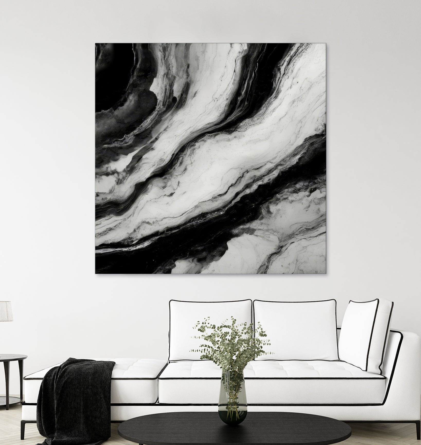 Monochrome Waves by Alpenglow Workshop on GIANT ART - 12000 illustration