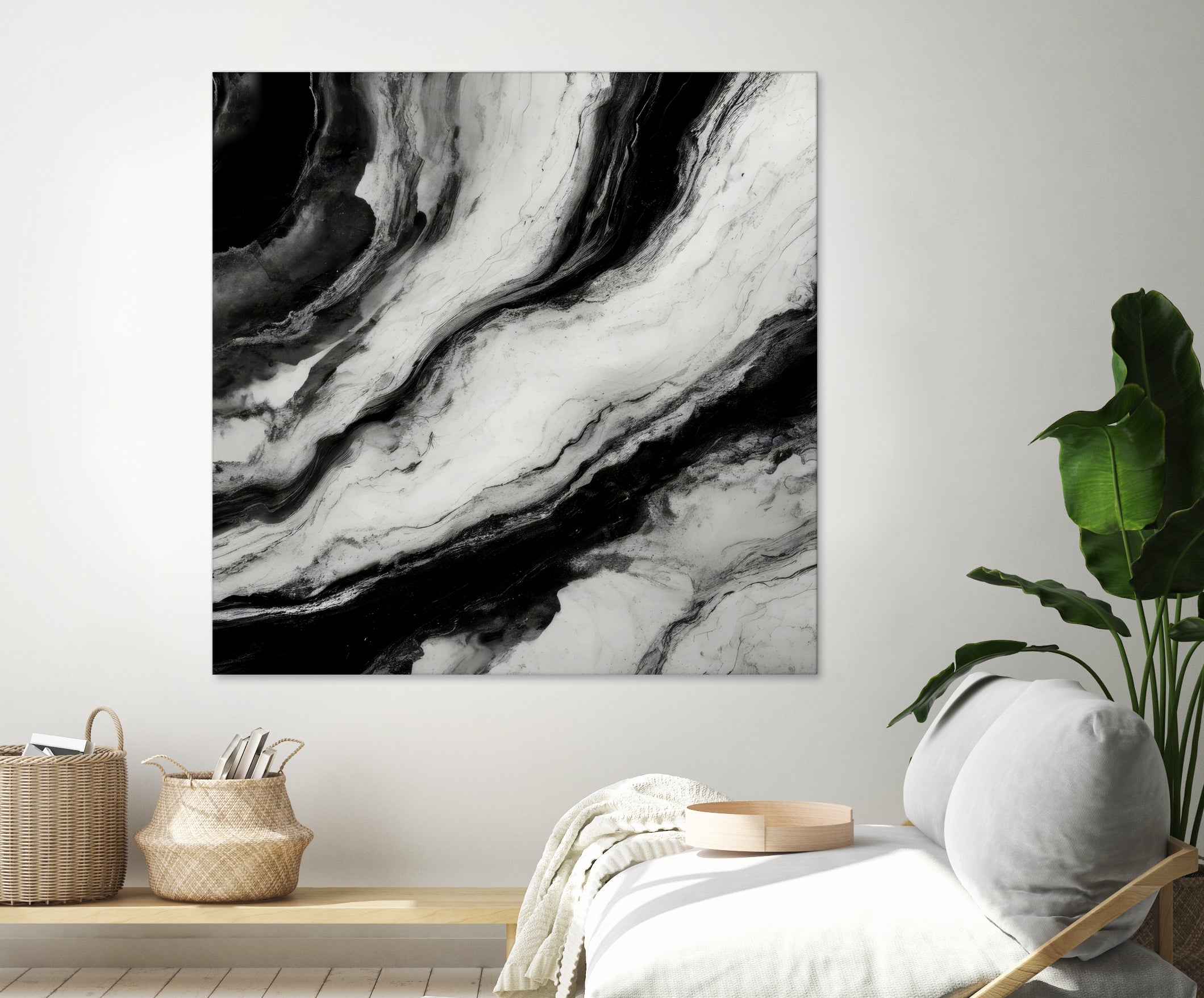 Monochrome Waves by Alpenglow Workshop on GIANT ART - 12000 illustration