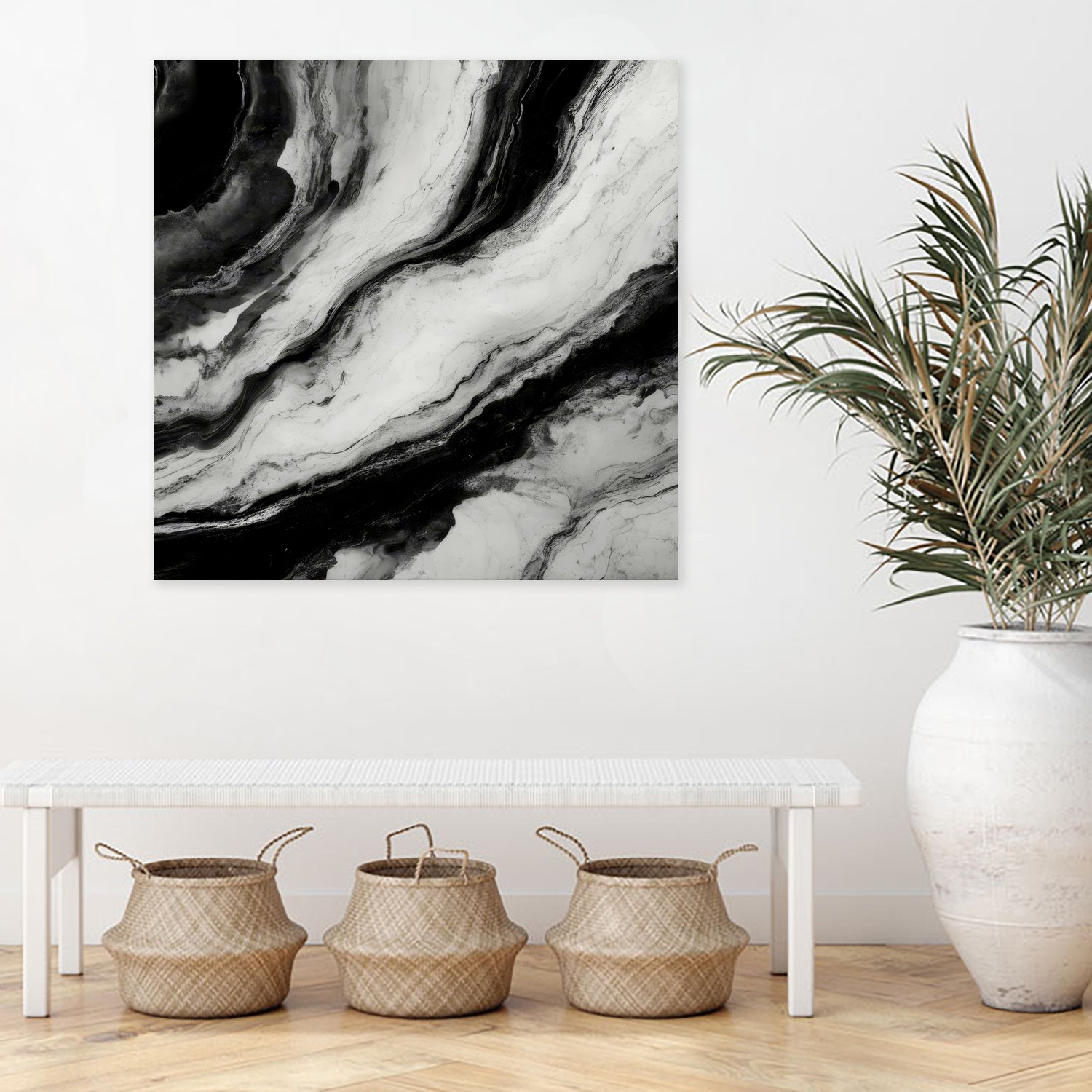 Monochrome Waves by Alpenglow Workshop on GIANT ART - 12000 illustration