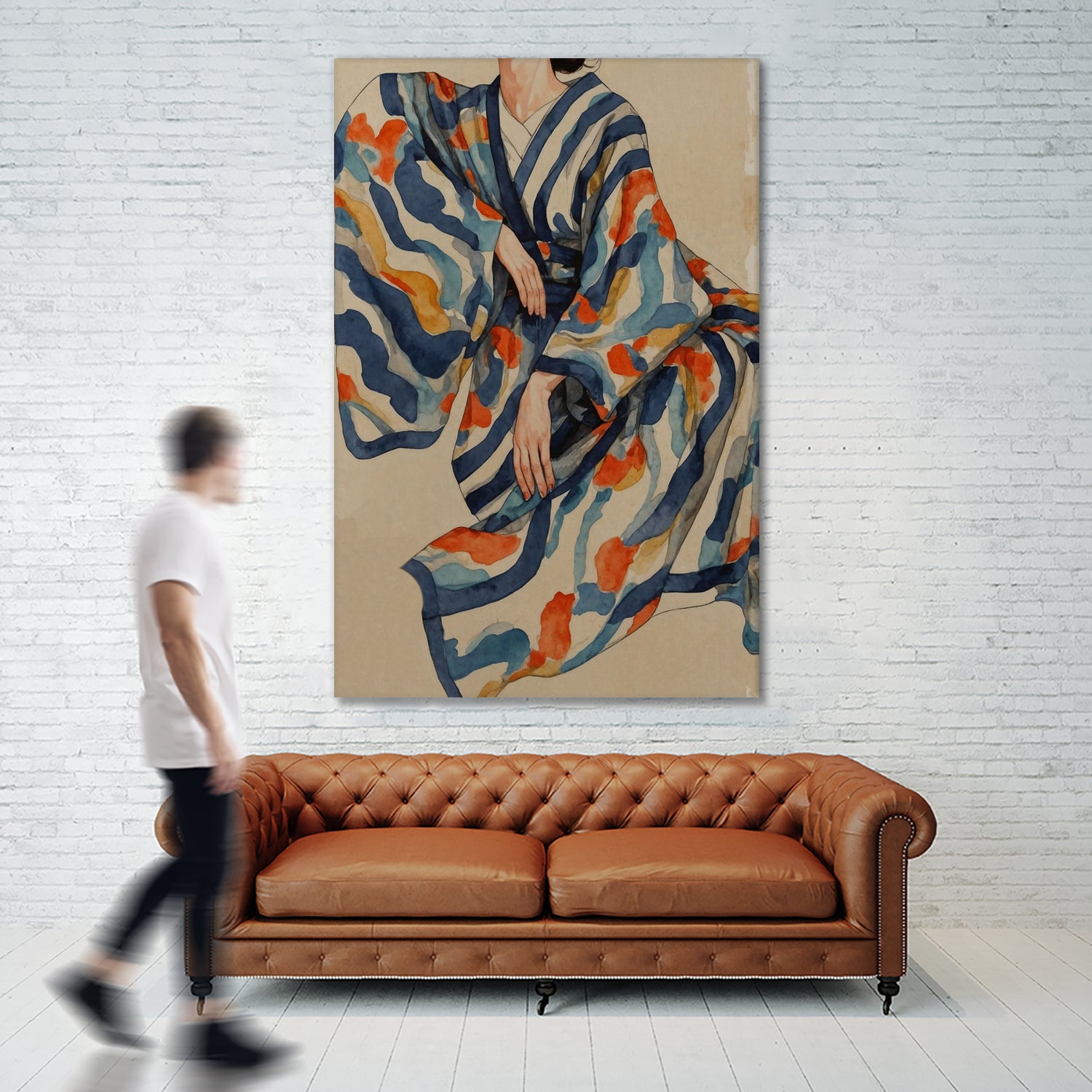 Flowing Kimono Patterns by THE MIUUS STUDIO on GIANT ART - 7200 illustration