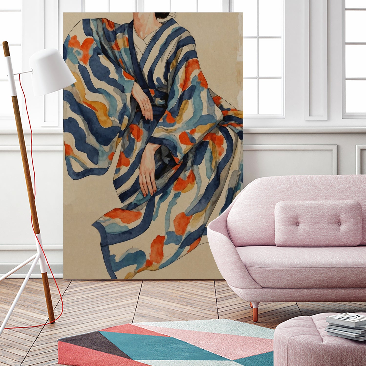 Flowing Kimono Patterns by THE MIUUS STUDIO on GIANT ART - 7200 illustration