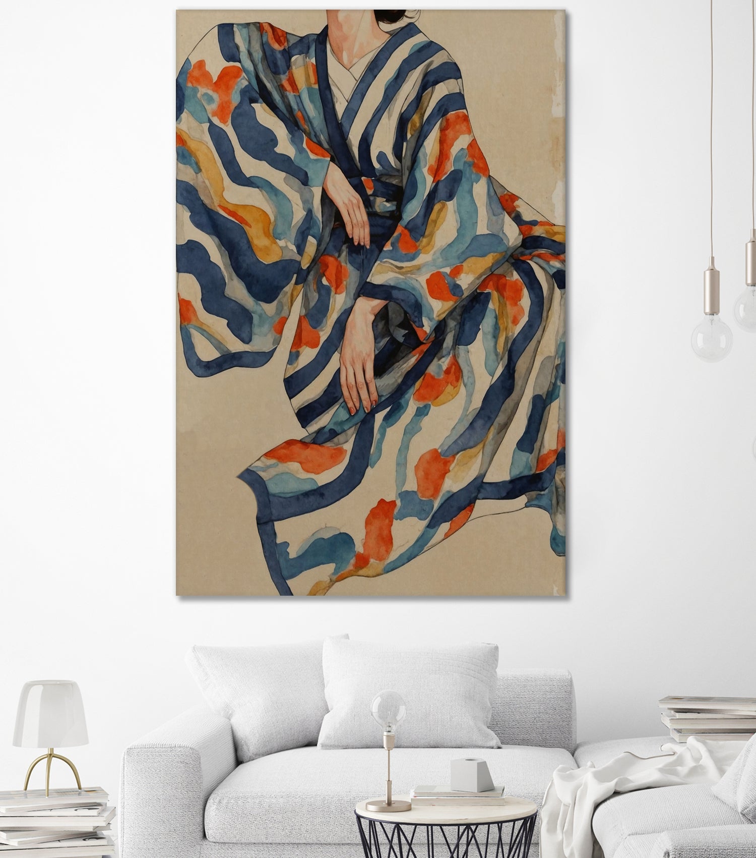 Flowing Kimono Patterns by THE MIUUS STUDIO on GIANT ART - 7200 illustration