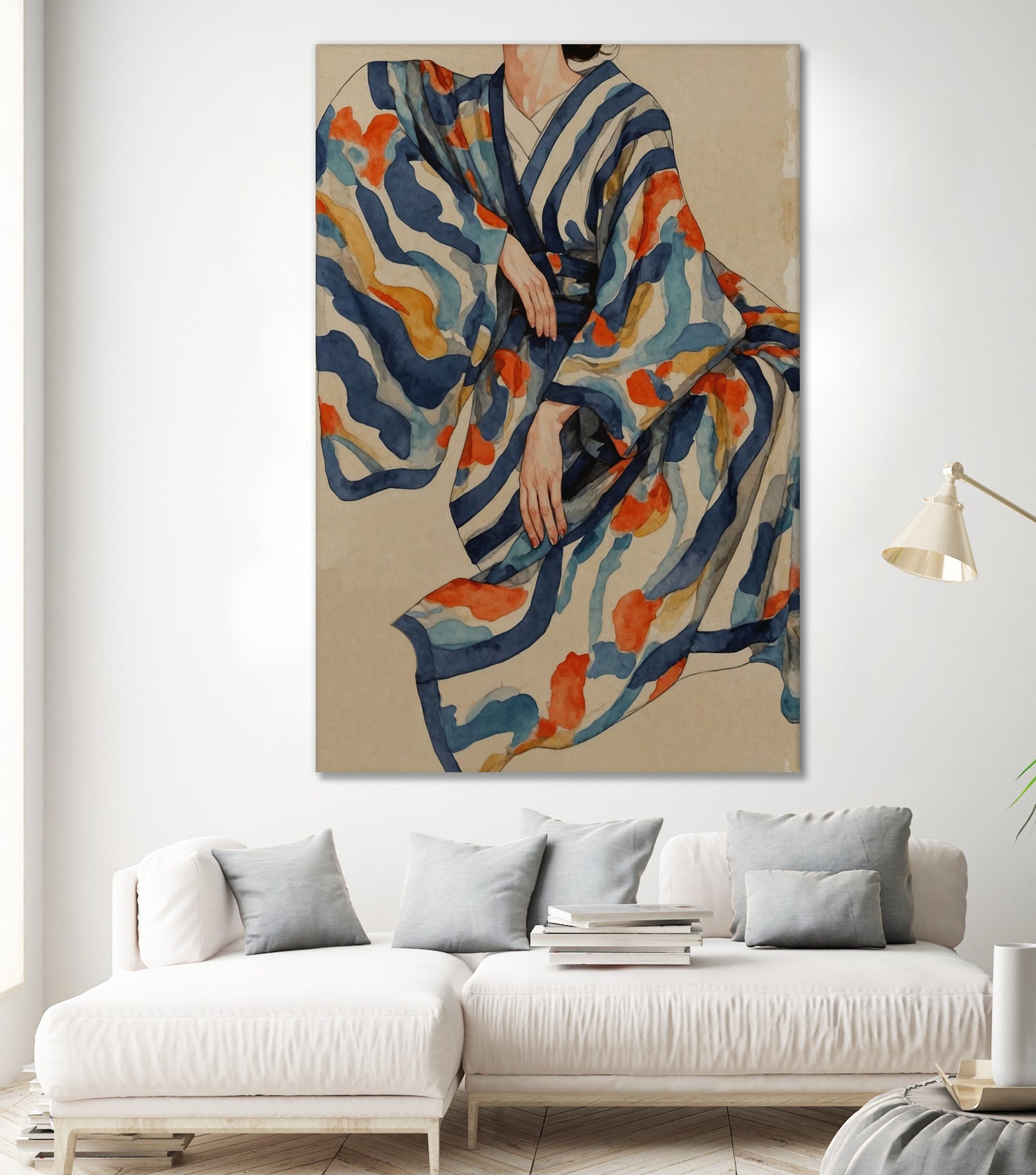 Flowing Kimono Patterns by THE MIUUS STUDIO on GIANT ART - 7200 illustration