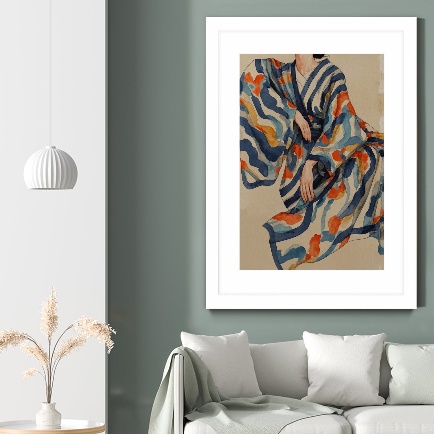 Flowing Kimono Patterns by THE MIUUS STUDIO on GIANT ART - 7200 illustration