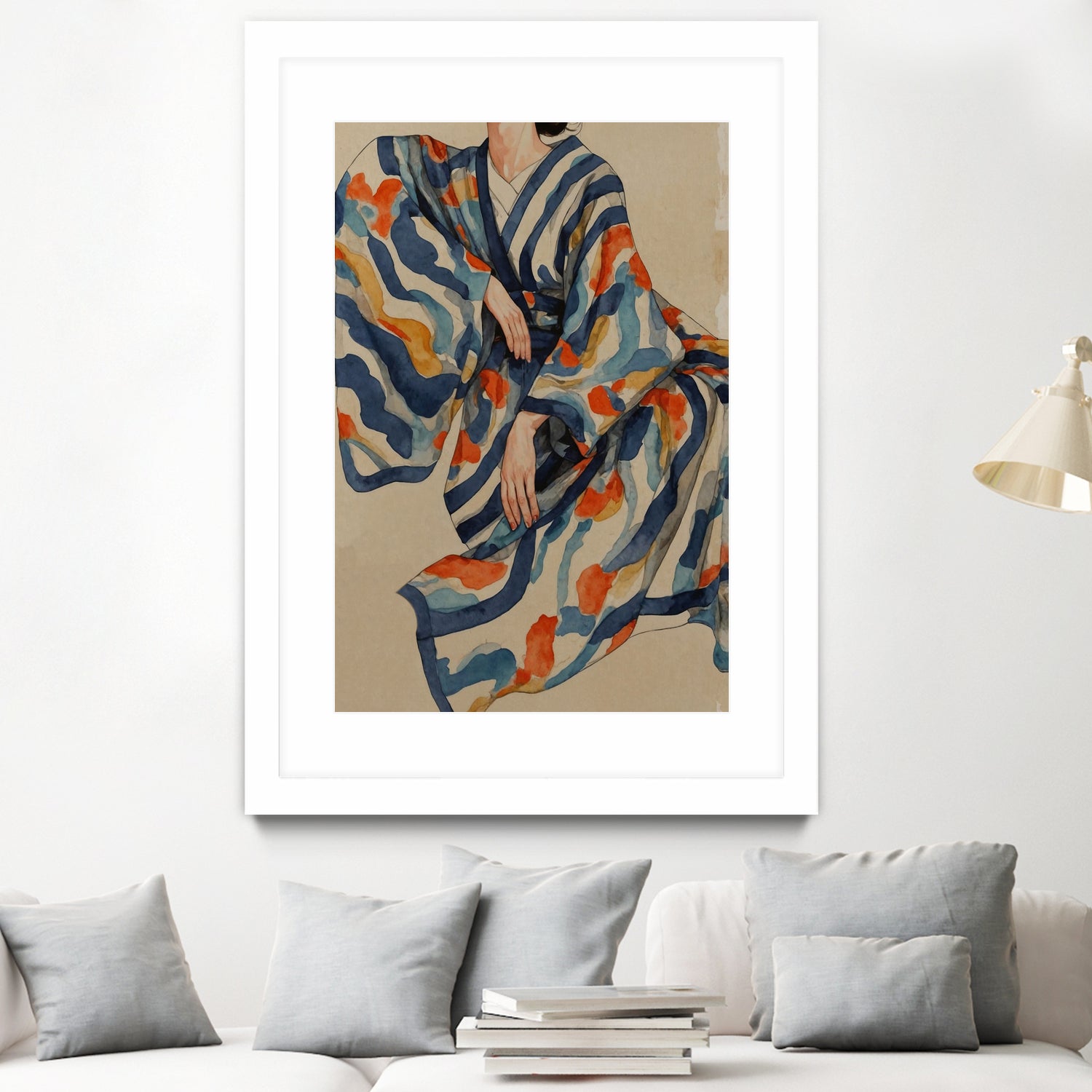 Flowing Kimono Patterns by THE MIUUS STUDIO on GIANT ART - 7200 illustration