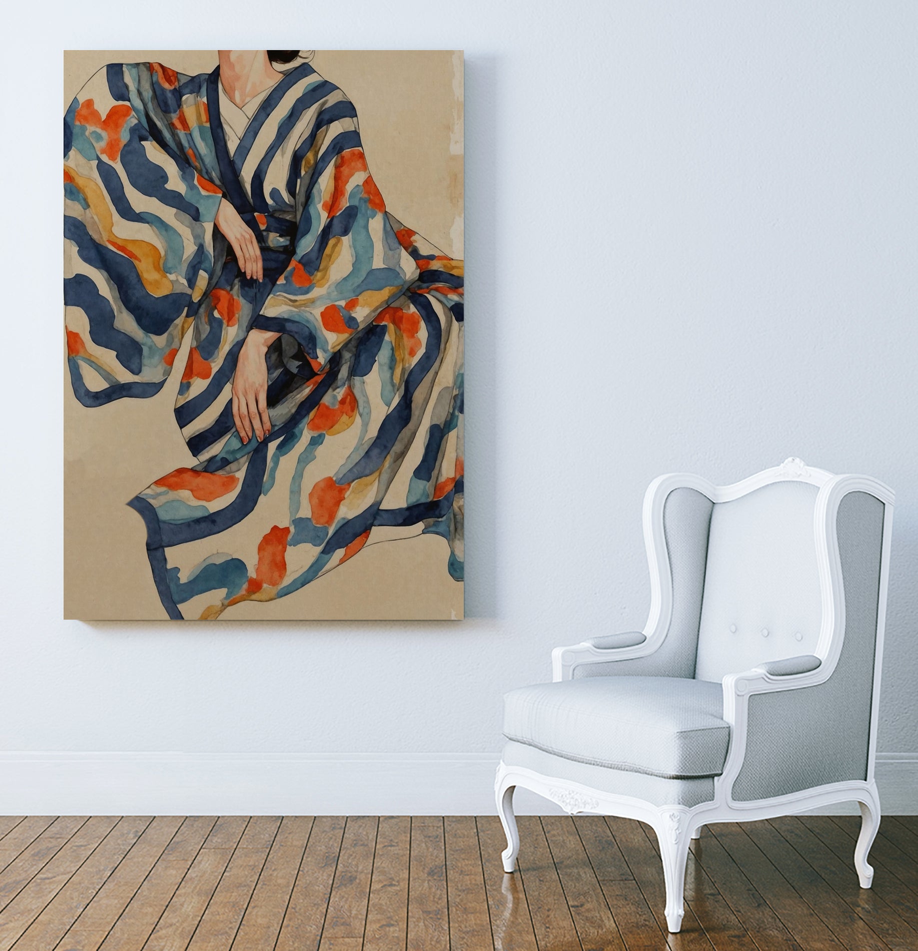 Flowing Kimono Patterns by THE MIUUS STUDIO on GIANT ART - 7200 illustration