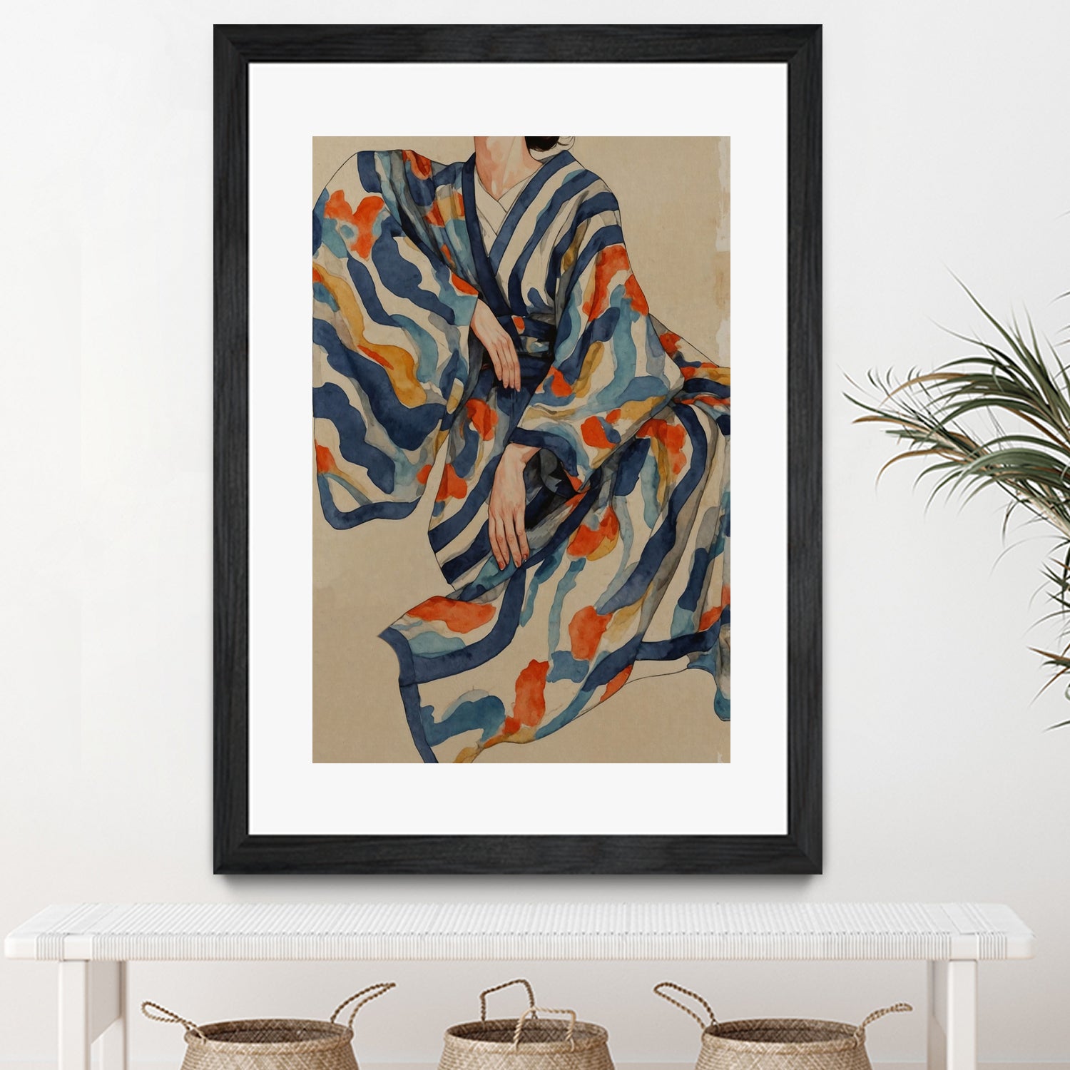 Flowing Kimono Patterns by THE MIUUS STUDIO on GIANT ART - 7200 illustration