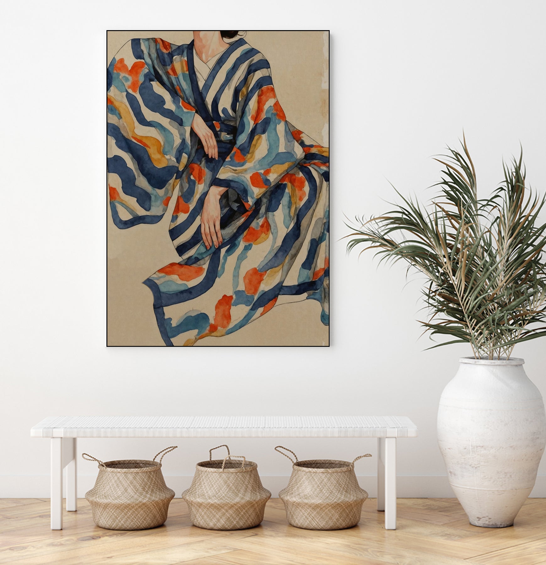 Flowing Kimono Patterns by THE MIUUS STUDIO on GIANT ART - 7200 illustration