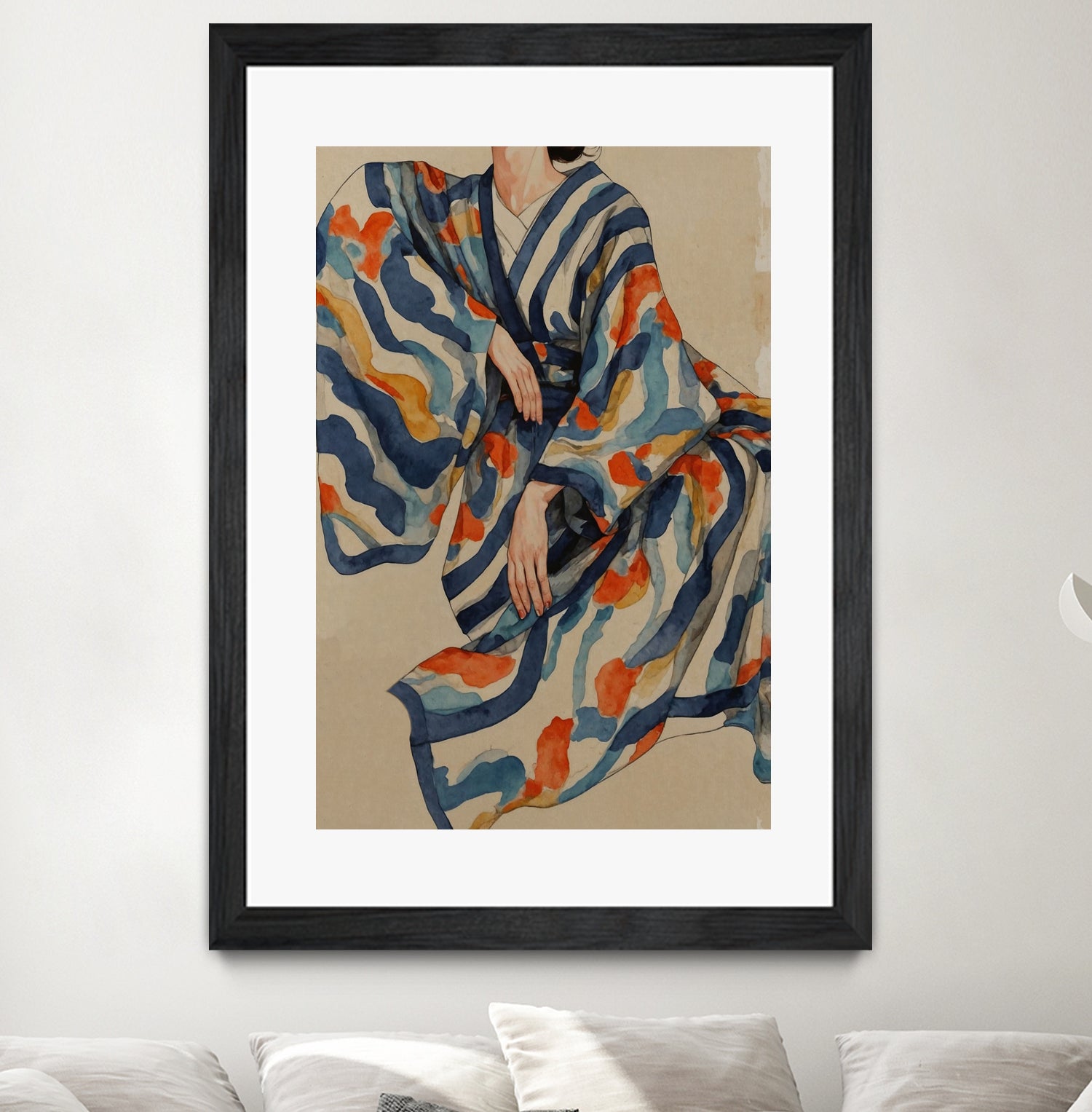 Flowing Kimono Patterns by THE MIUUS STUDIO on GIANT ART - 7200 illustration