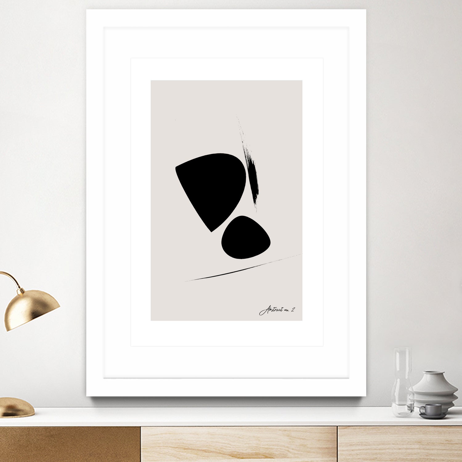 Black Abstract X by Oju Design on GIANT ART - abstract drawing
